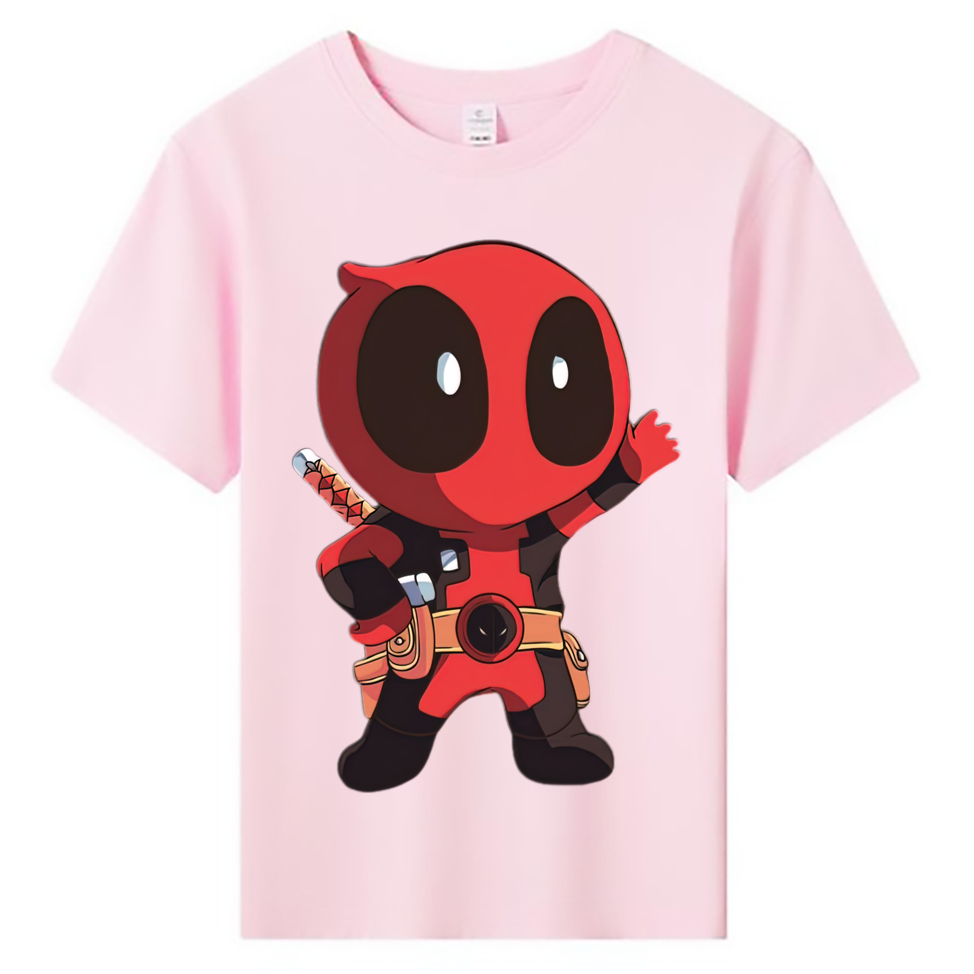 （画像用） Deadpool デッドプール 綿100％キッズTシャツ（フロントプリント）