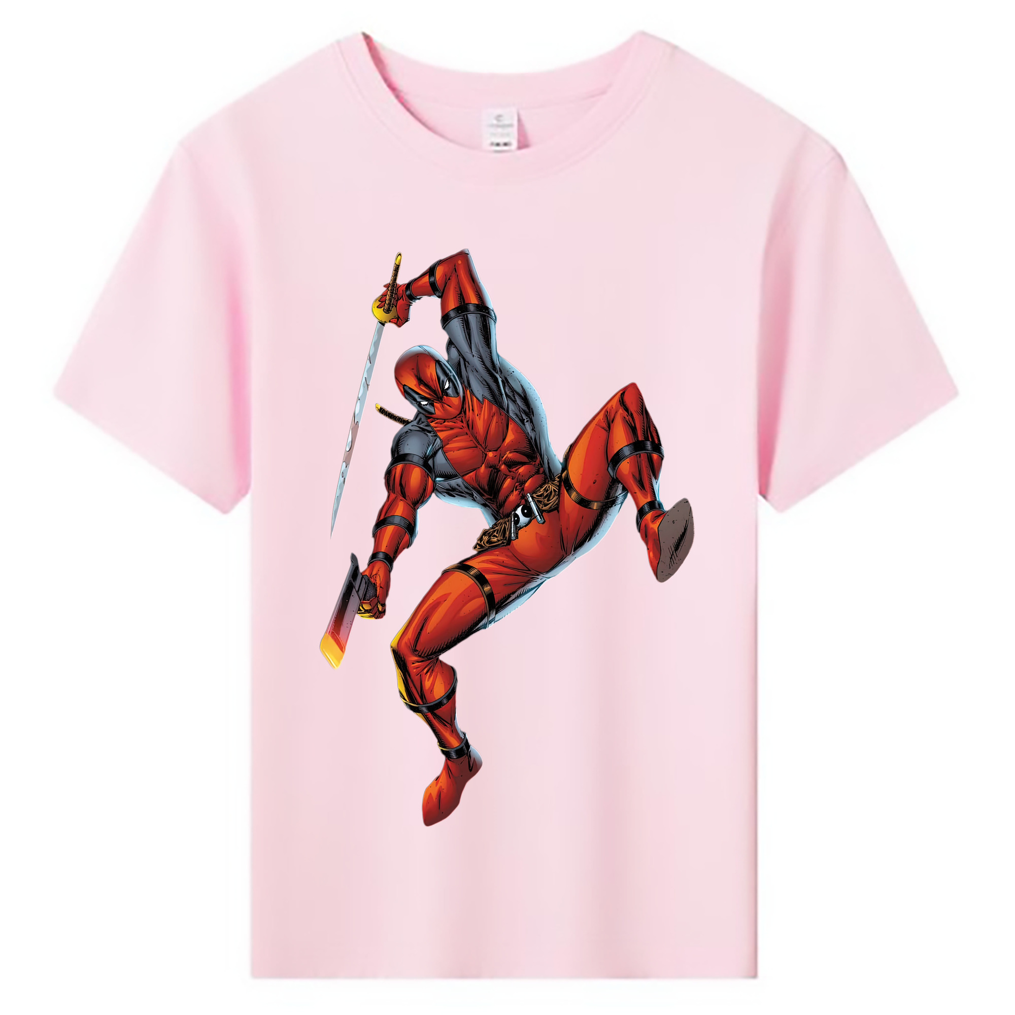 （画像用） Deadpool デッドプール 綿100％キッズTシャツ（フロントプリント）