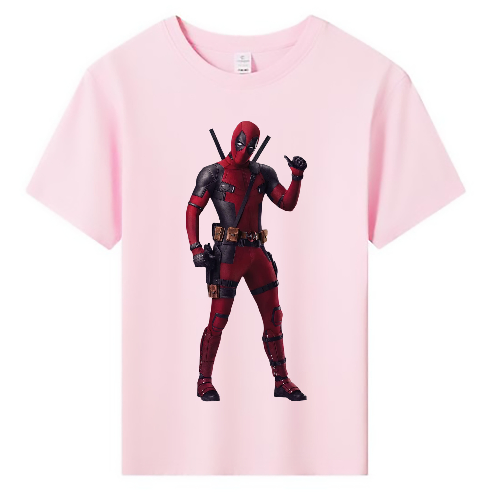 （画像用） Deadpool デッドプール 綿100％キッズTシャツ（フロントプリント）