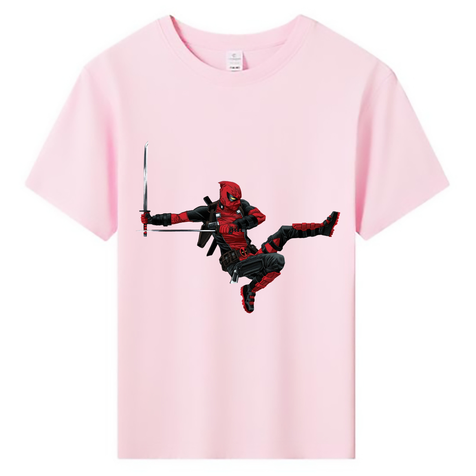 （画像用） Deadpool デッドプール 綿100％キッズTシャツ（フロントプリント）