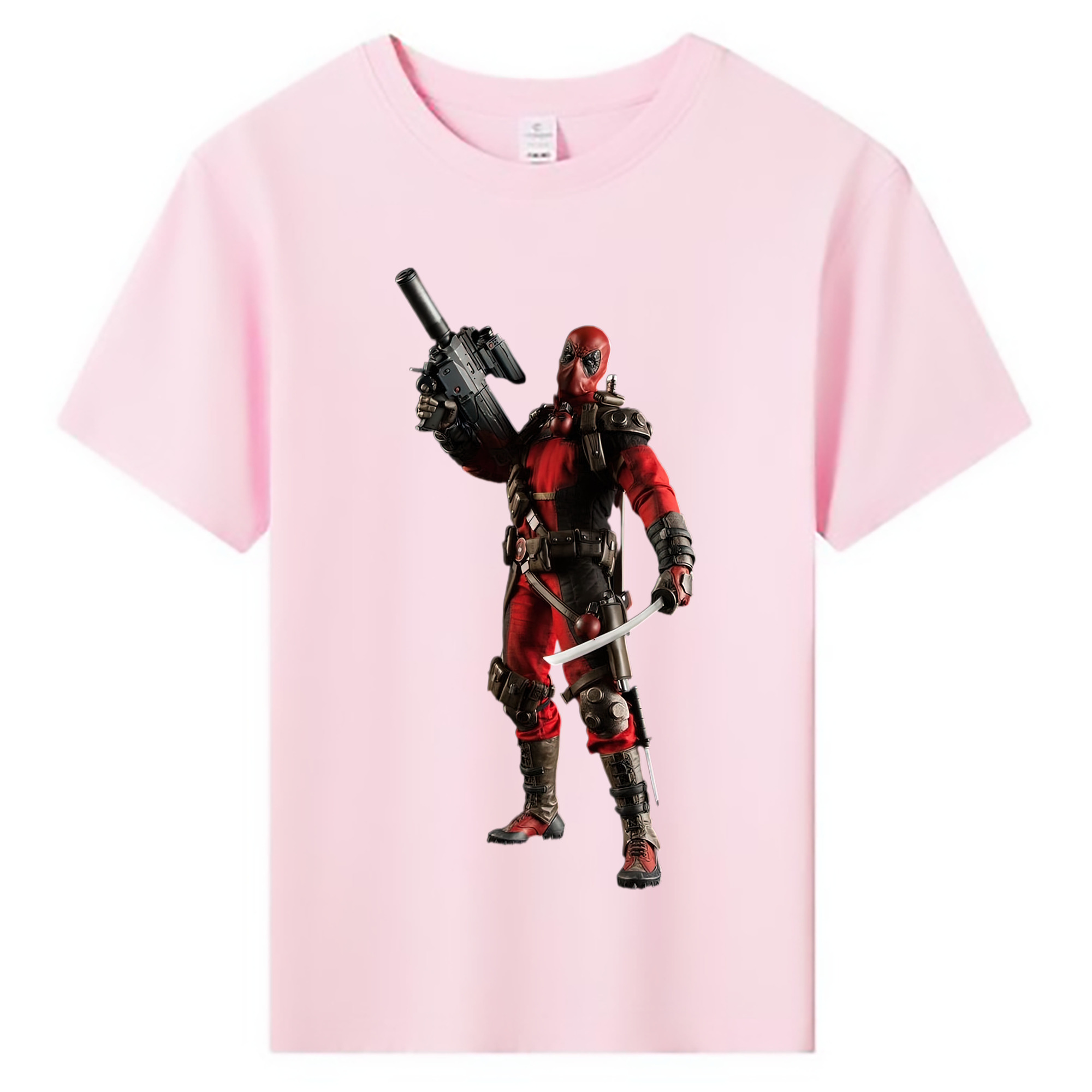 （画像用） Deadpool デッドプール 綿100％キッズTシャツ（フロントプリント）