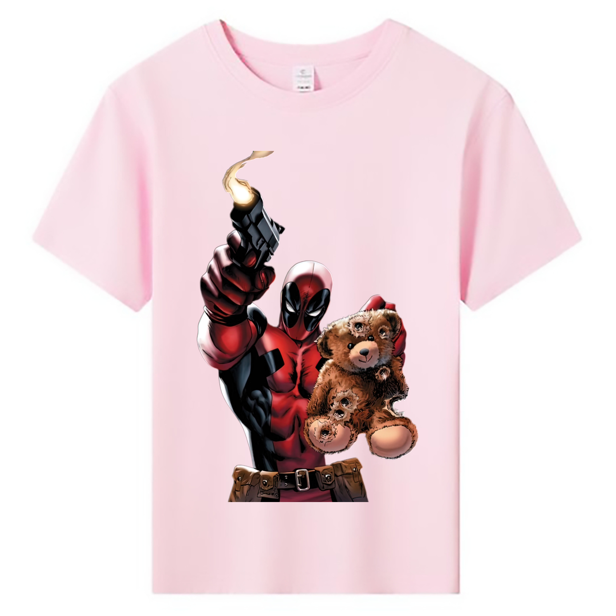 （画像用） Deadpool デッドプール 綿100％キッズTシャツ（フロントプリント）
