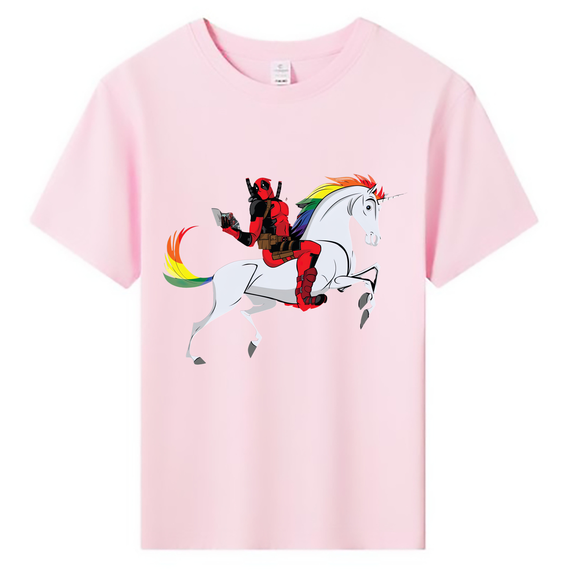 （画像用） Deadpool デッドプール 綿100％キッズTシャツ（フロントプリント）