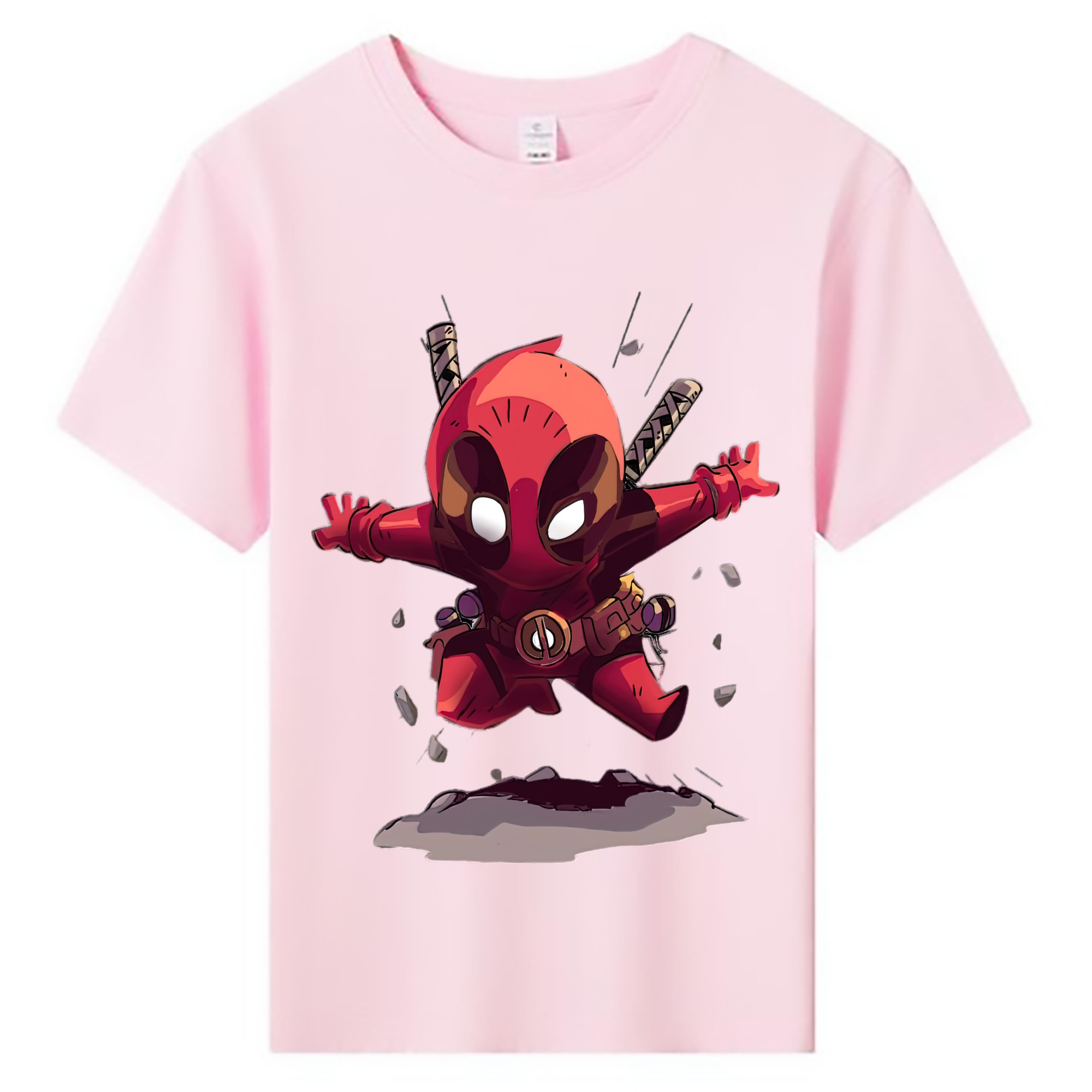 （画像用） Deadpool デッドプール 綿100％キッズTシャツ（フロントプリント）