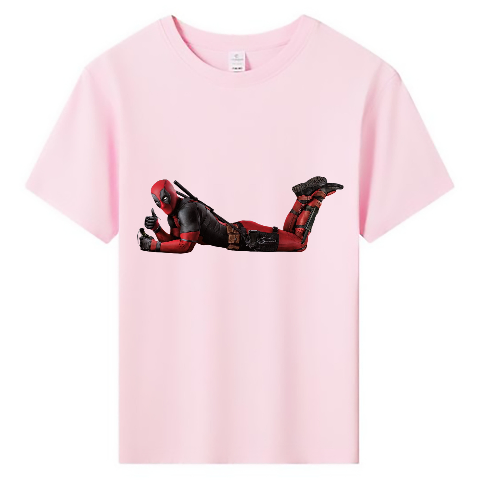 （画像用） Deadpool デッドプール 綿100％キッズTシャツ（フロントプリント）