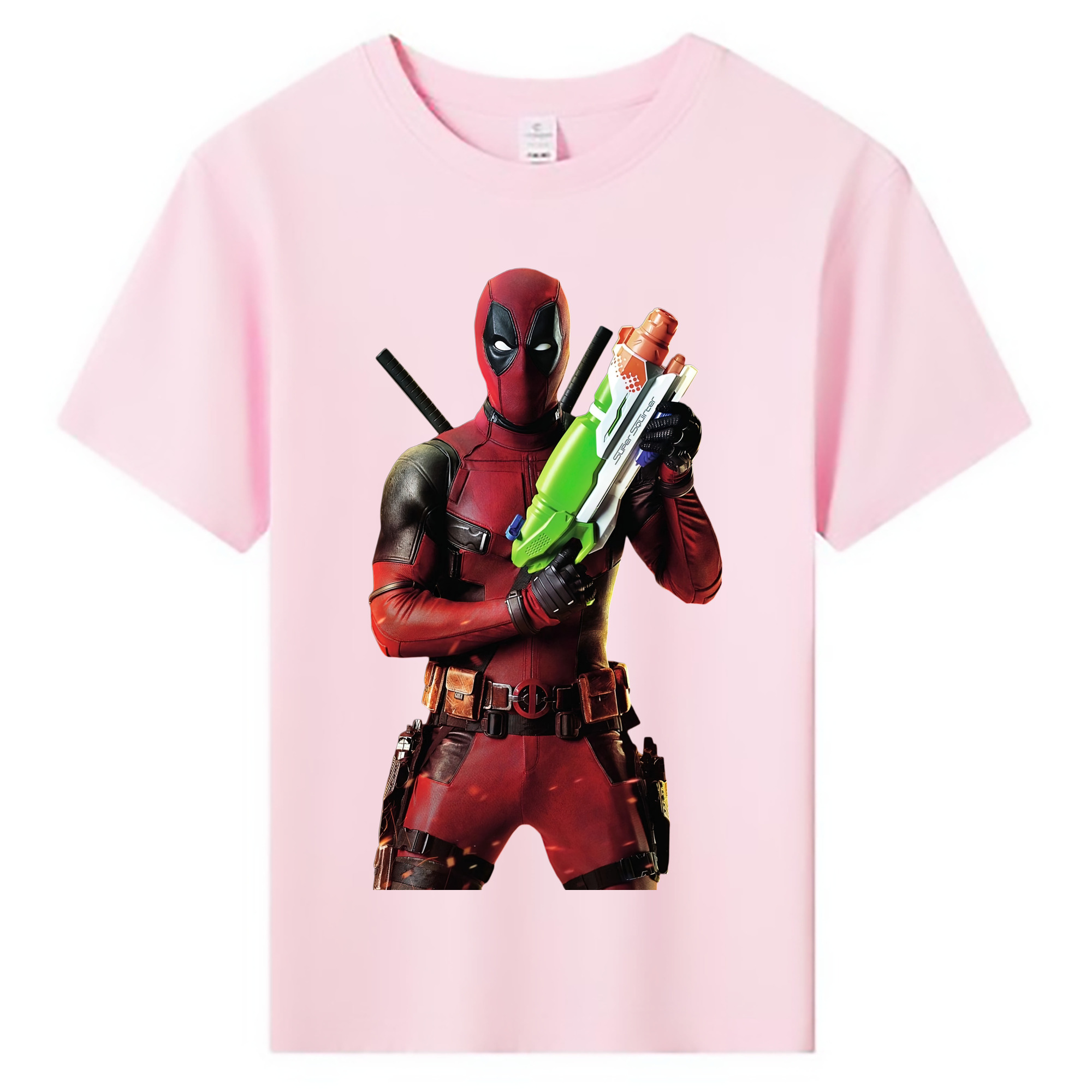 （画像用） Deadpool デッドプール 綿100％キッズTシャツ（フロントプリント）