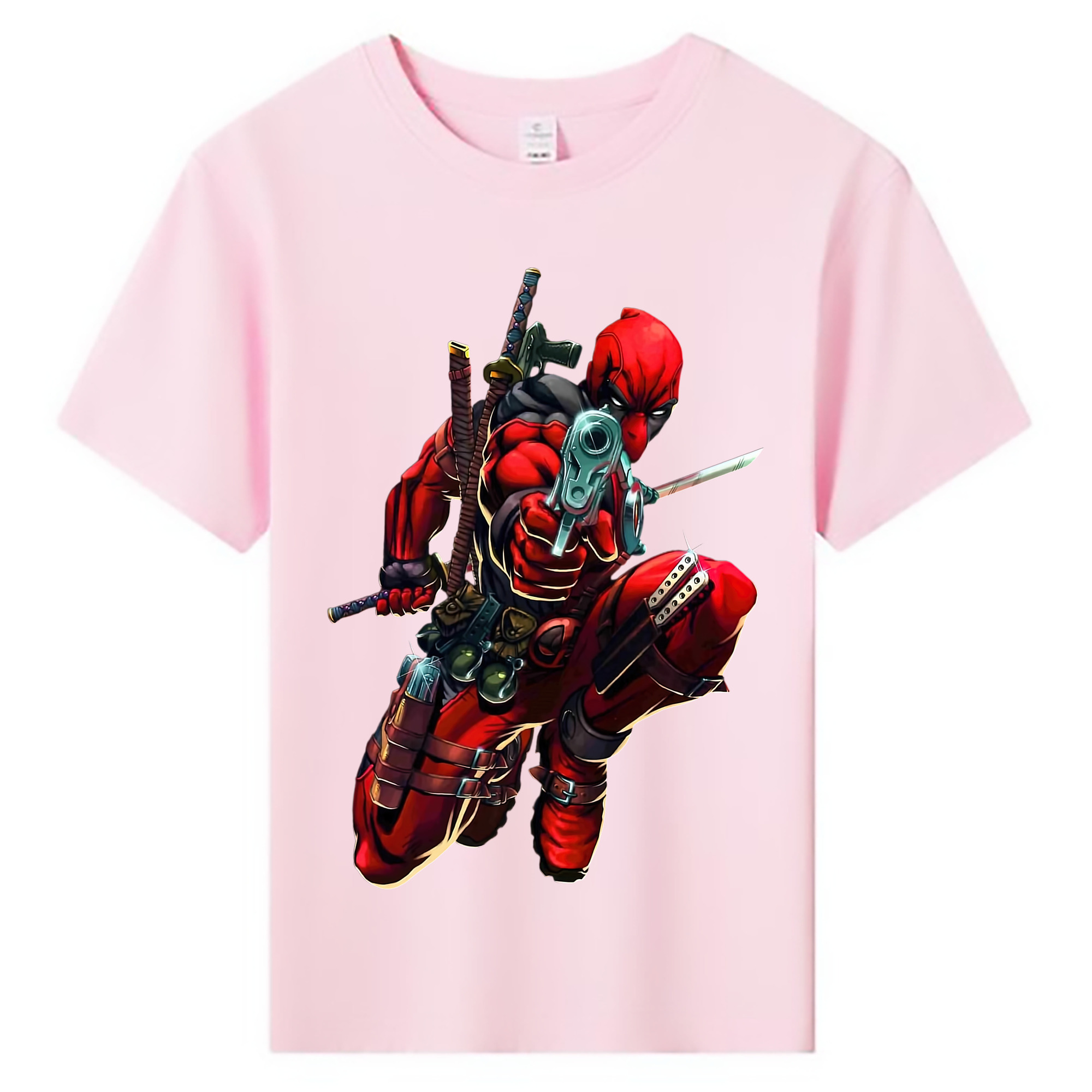 （画像用） Deadpool デッドプール 綿100％キッズTシャツ（フロントプリント）