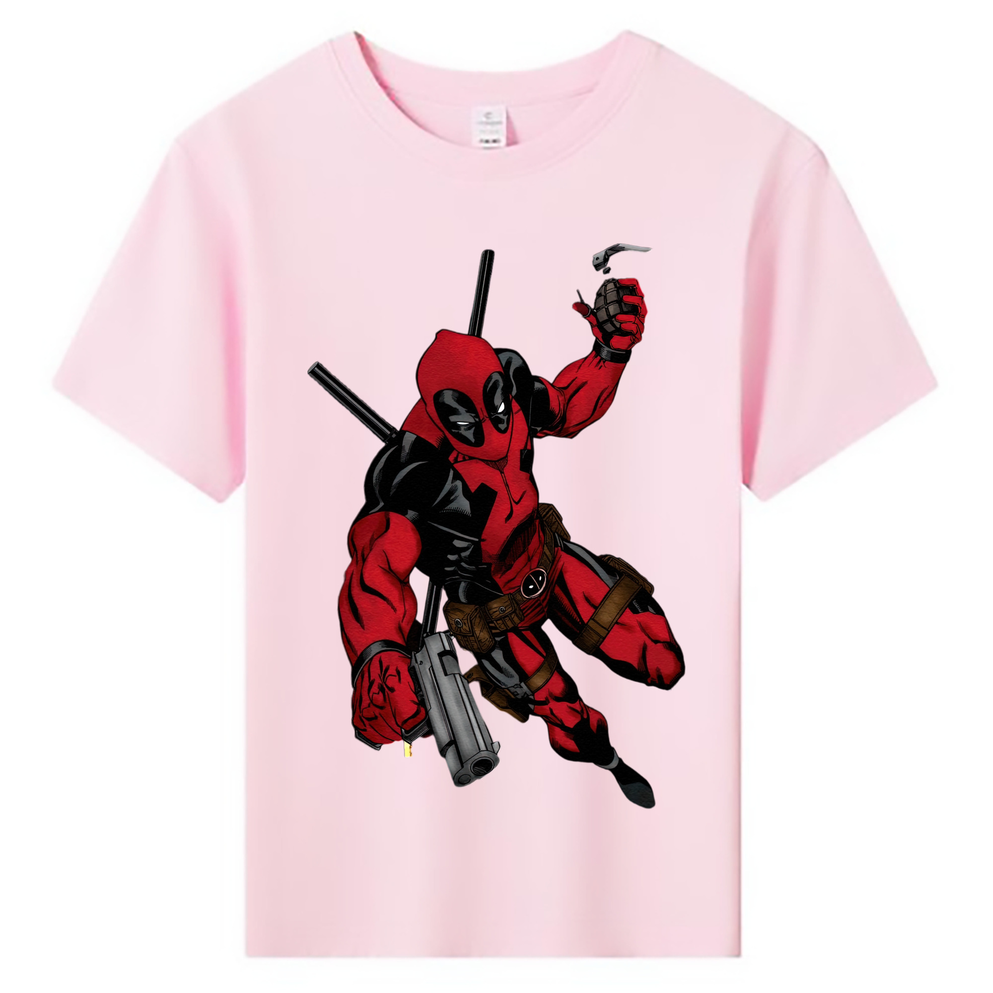 （画像用） Deadpool デッドプール 綿100％キッズTシャツ（フロントプリント）
