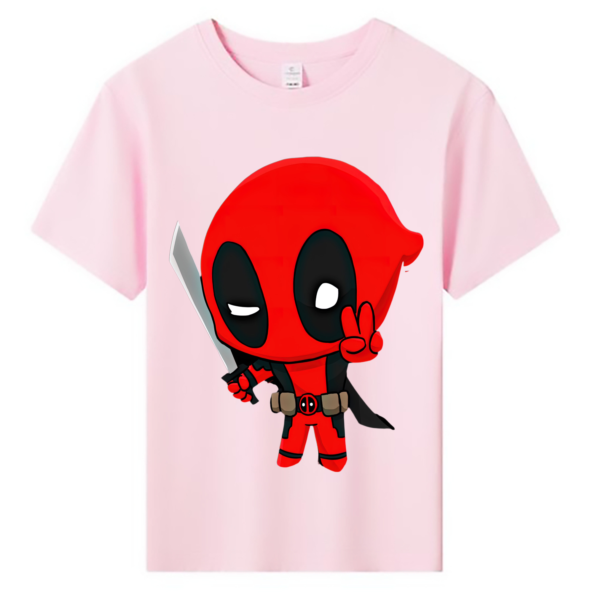（画像用） Deadpool デッドプール 綿100％キッズTシャツ（フロントプリント）