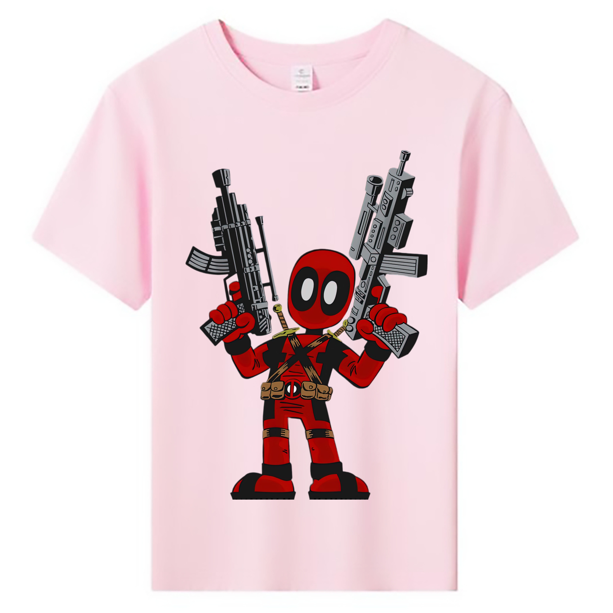 Deadpool デッドプール 綿100％キッズTシャツ（フロントプリント）