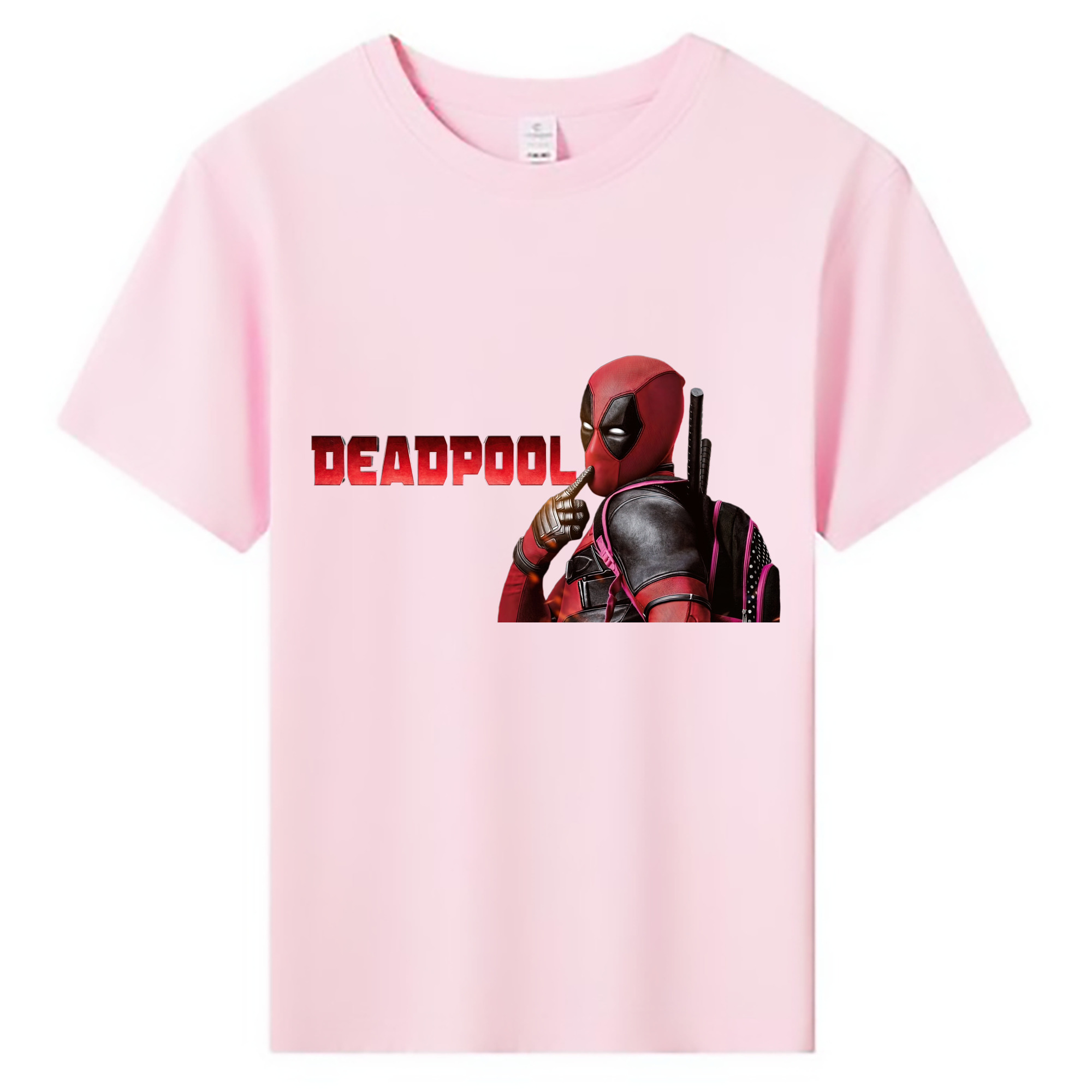 （画像用） Deadpool デッドプール 綿100％キッズTシャツ（フロントプリント）