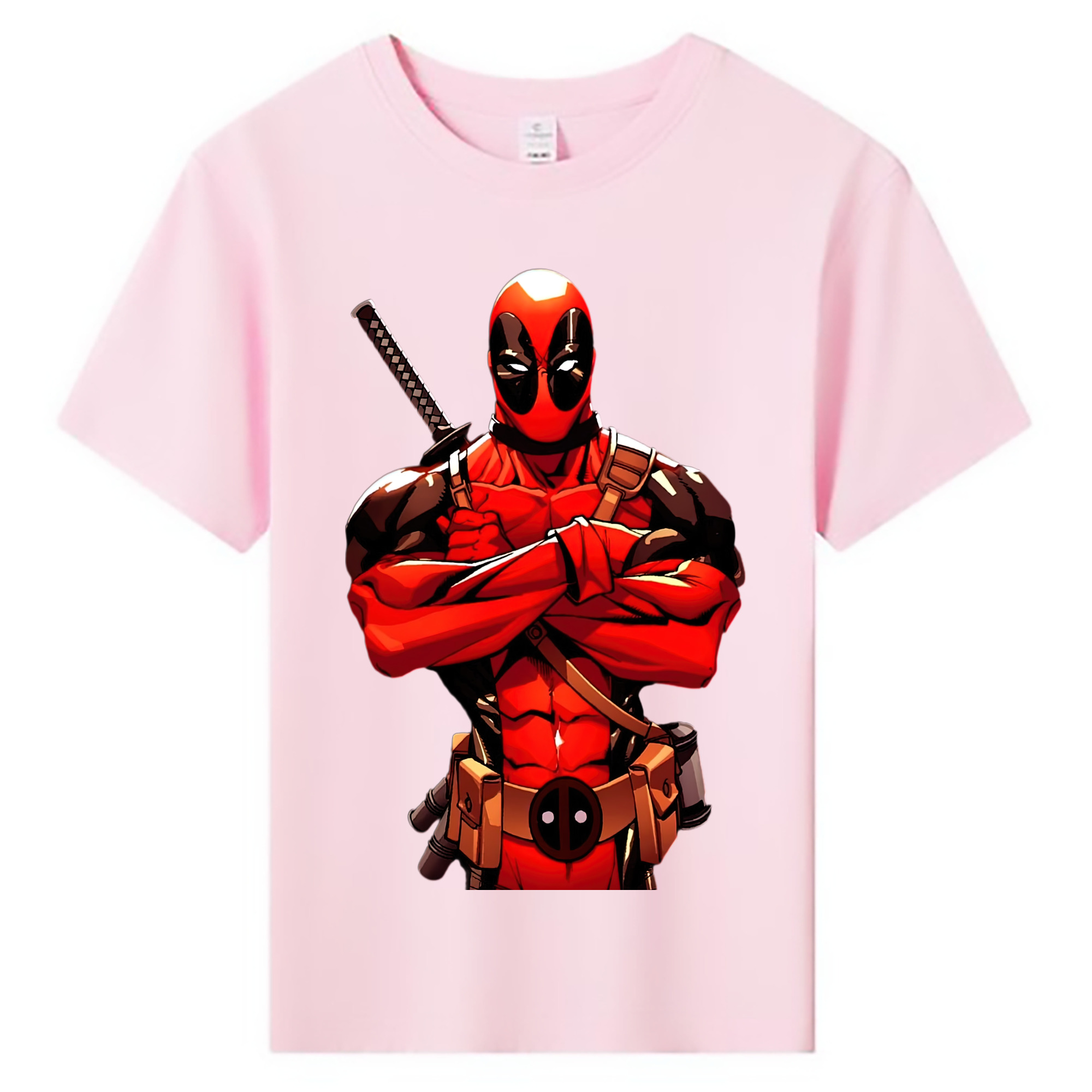 （画像用） Deadpool デッドプール 綿100％キッズTシャツ（フロントプリント）
