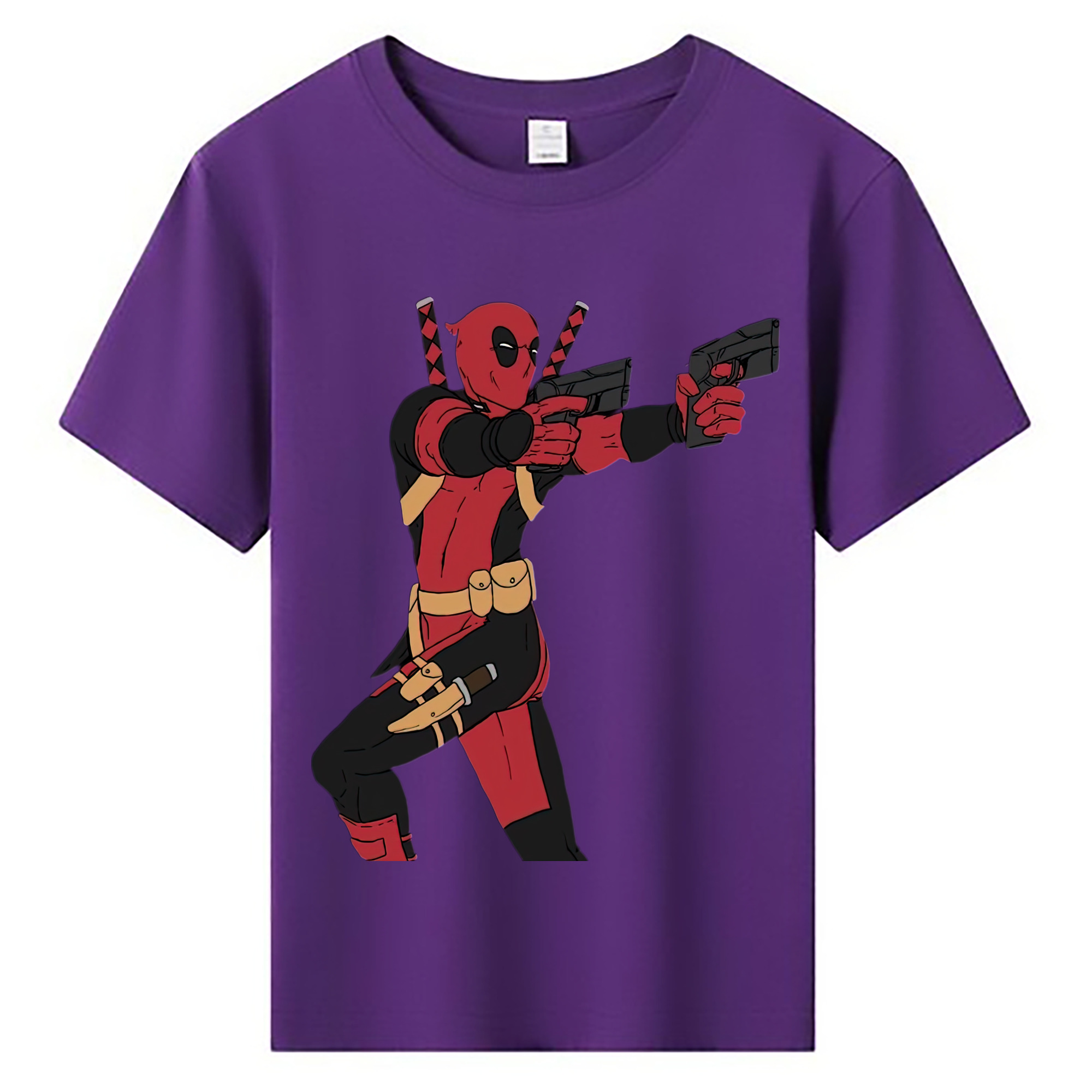 （画像用） Deadpool デッドプール 綿100％キッズTシャツ（フロントプリント）