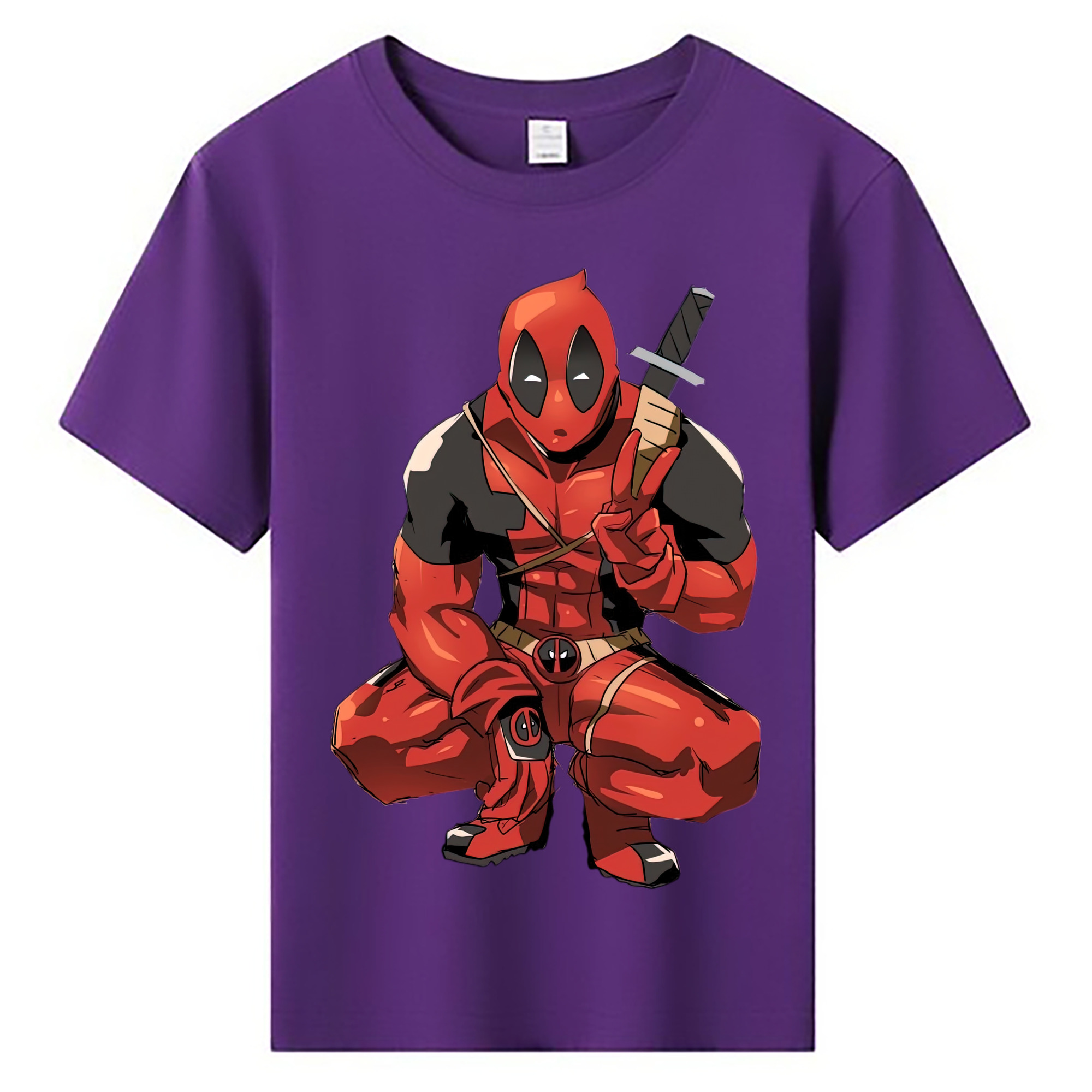 （画像用） Deadpool デッドプール 綿100％キッズTシャツ（フロントプリント）