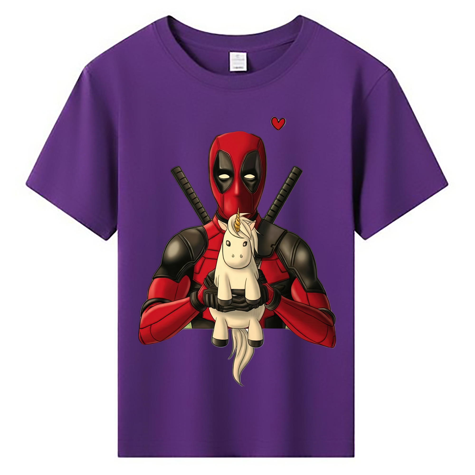 （画像用） Deadpool デッドプール 綿100％キッズTシャツ（フロントプリント）