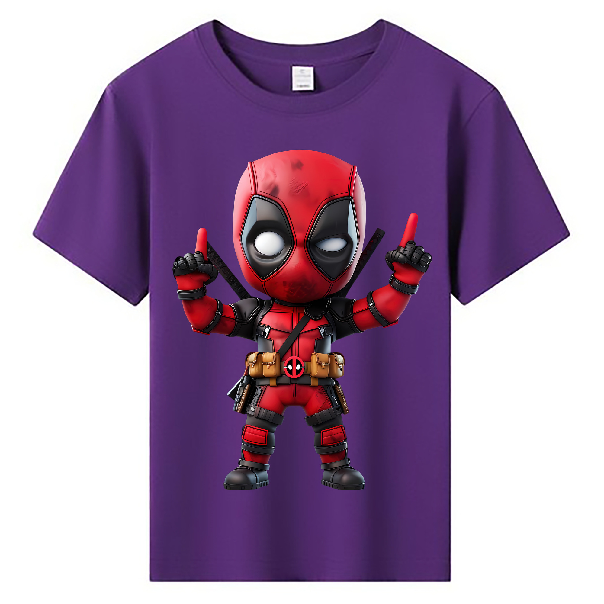 （画像用） Deadpool デッドプール 綿100％キッズTシャツ（フロントプリント）