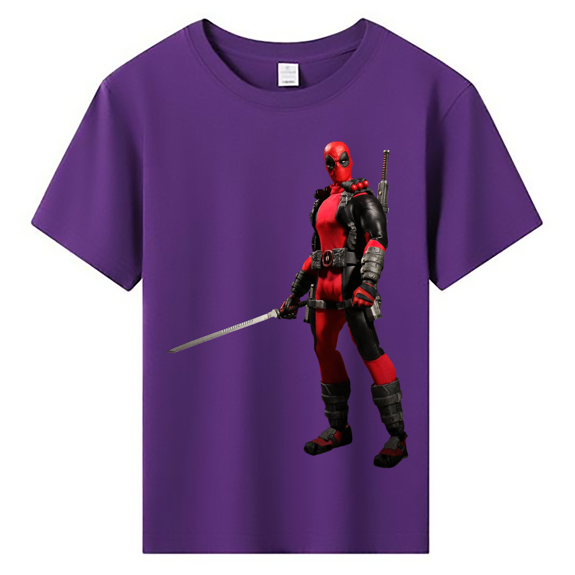 （画像用） Deadpool デッドプール 綿100％キッズTシャツ（フロントプリント）