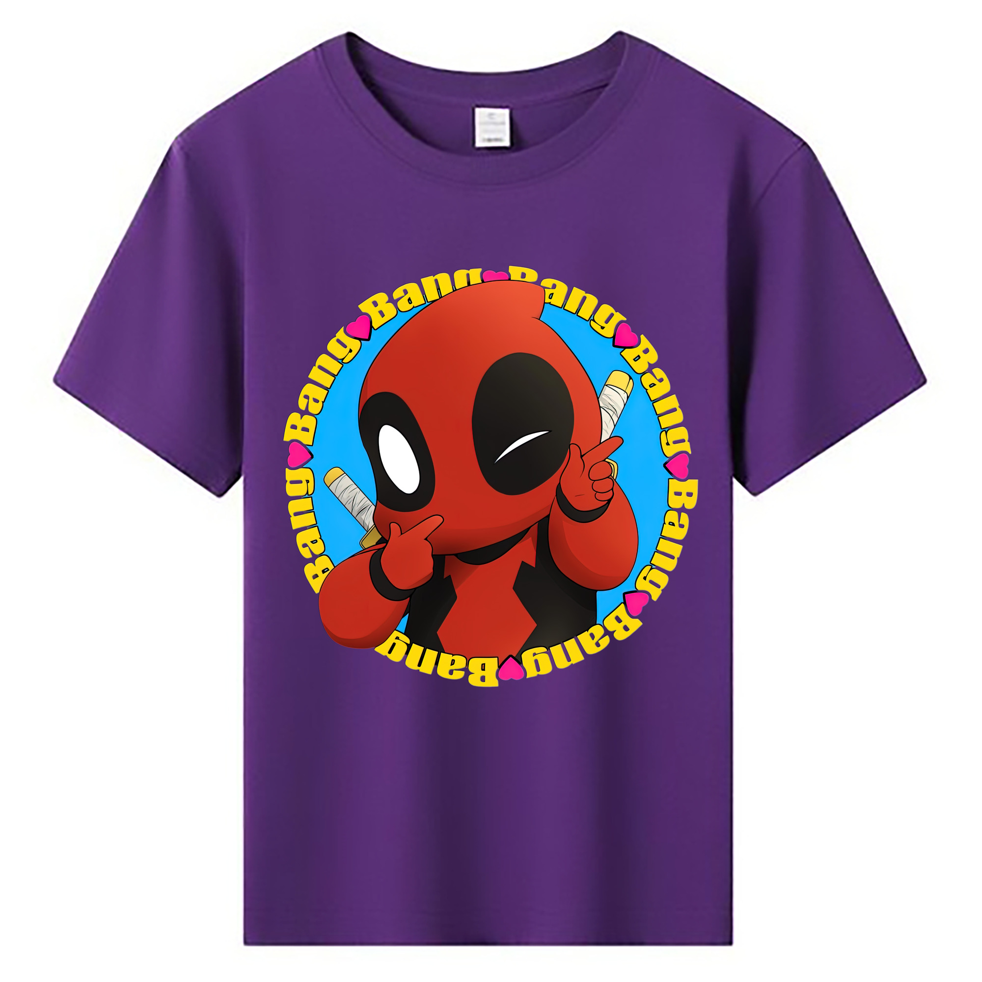 （画像用） Deadpool デッドプール 綿100％キッズTシャツ（フロントプリント）