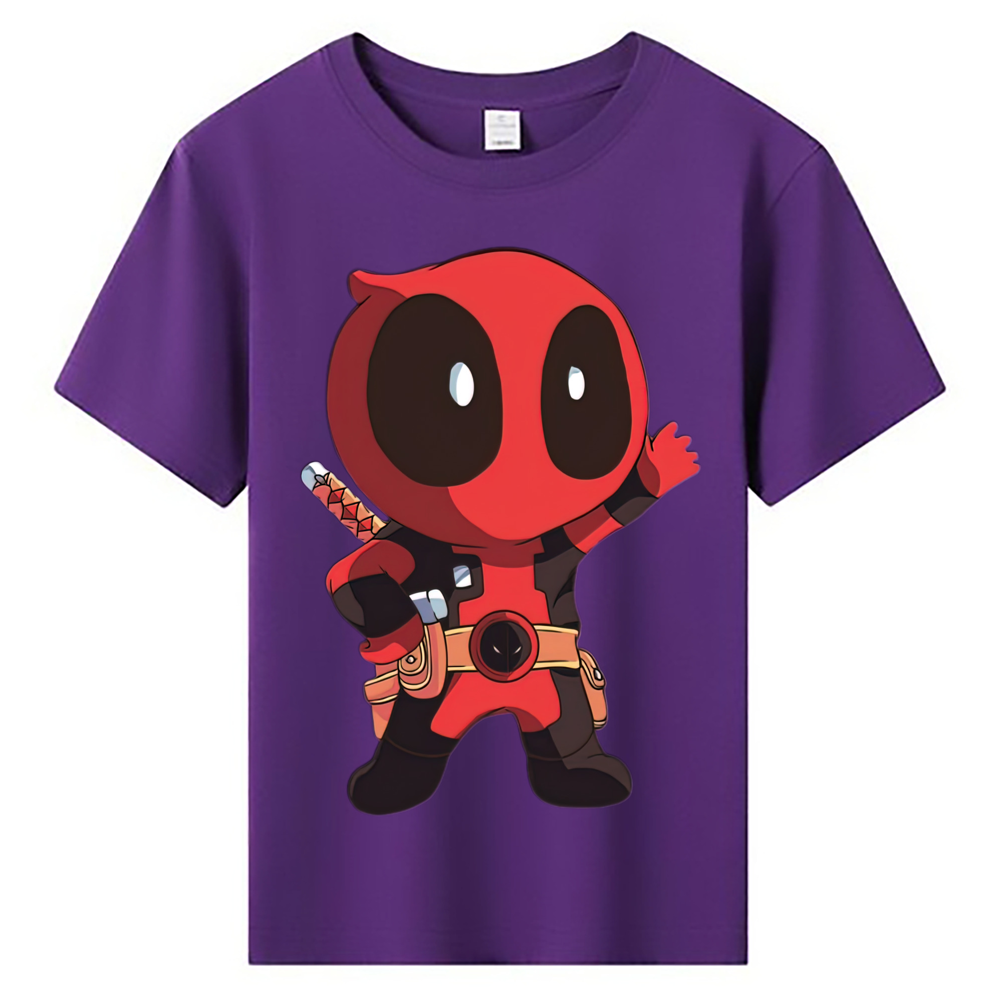 （画像用） Deadpool デッドプール 綿100％キッズTシャツ（フロントプリント）