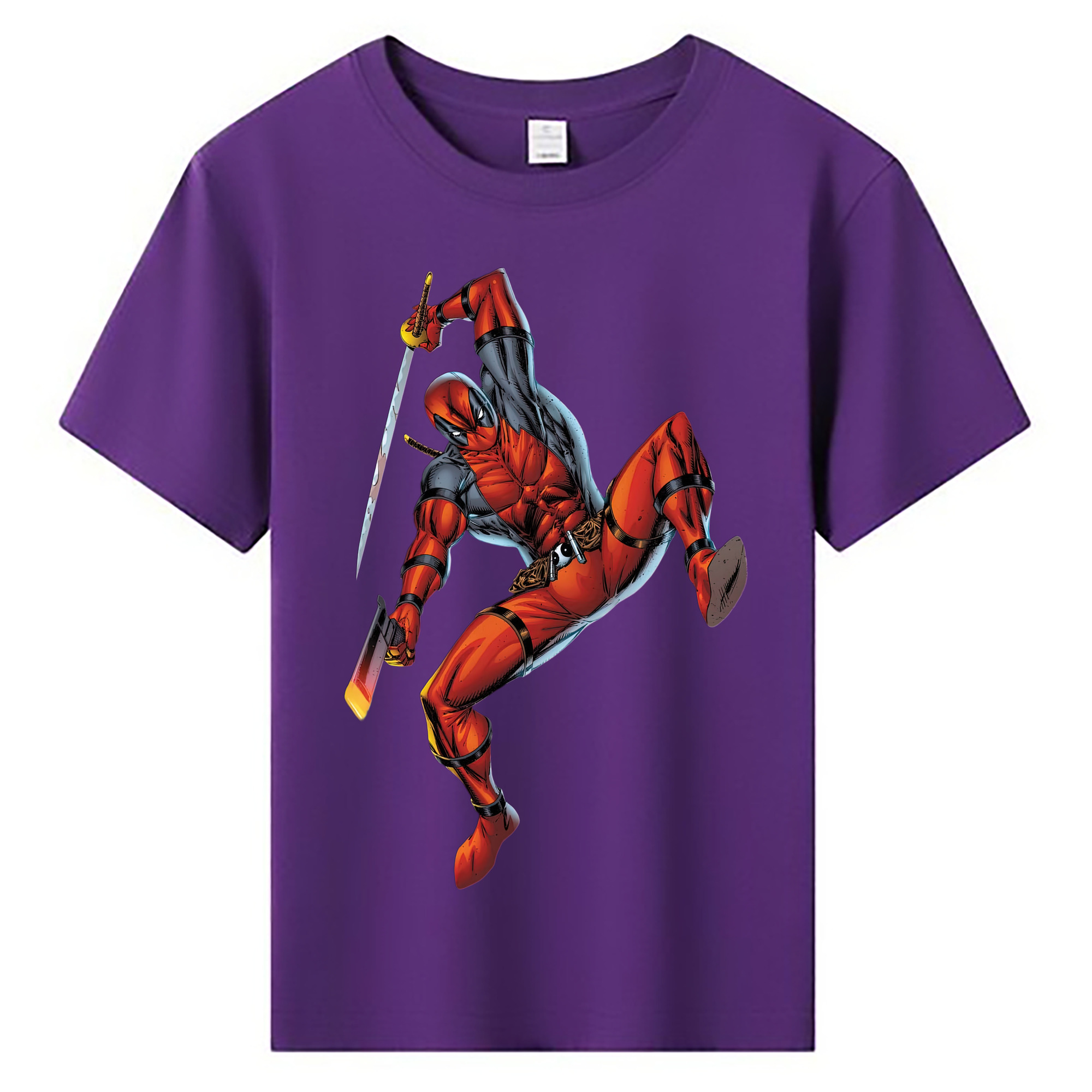 （画像用） Deadpool デッドプール 綿100％キッズTシャツ（フロントプリント）