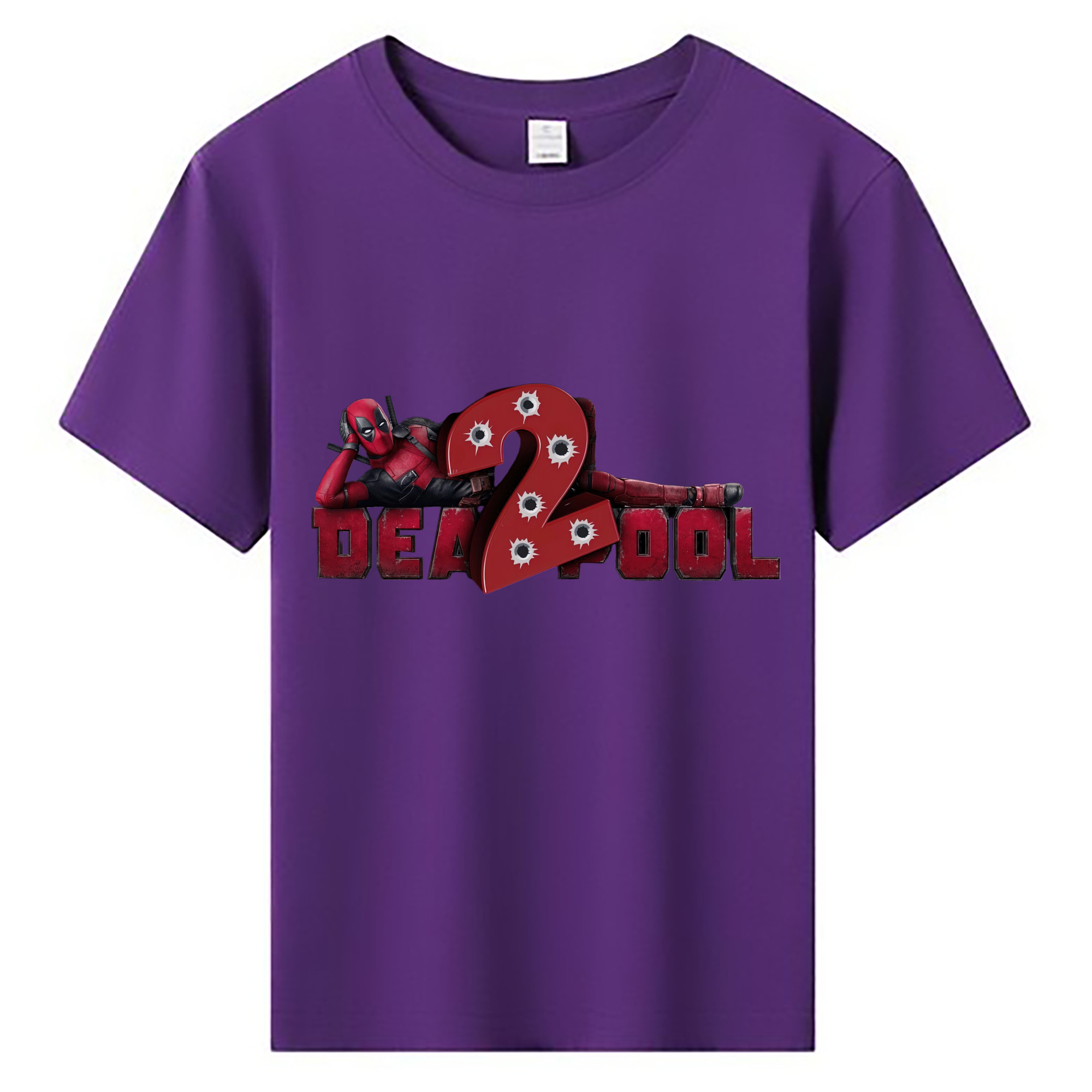 （画像用） Deadpool デッドプール 綿100％キッズTシャツ（フロントプリント）