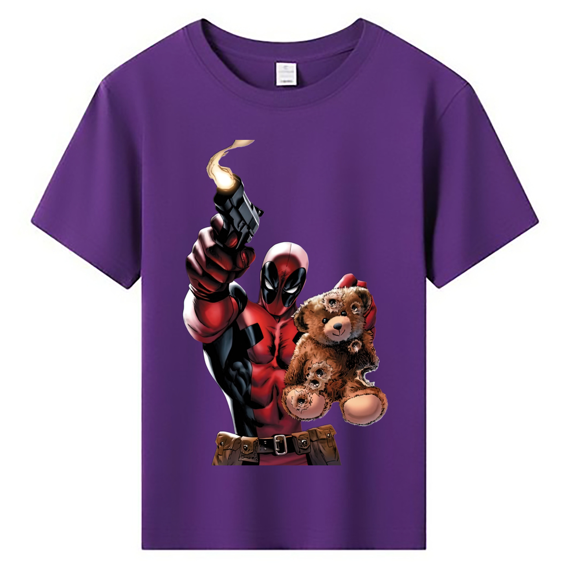 （画像用） Deadpool デッドプール 綿100％キッズTシャツ（フロントプリント）
