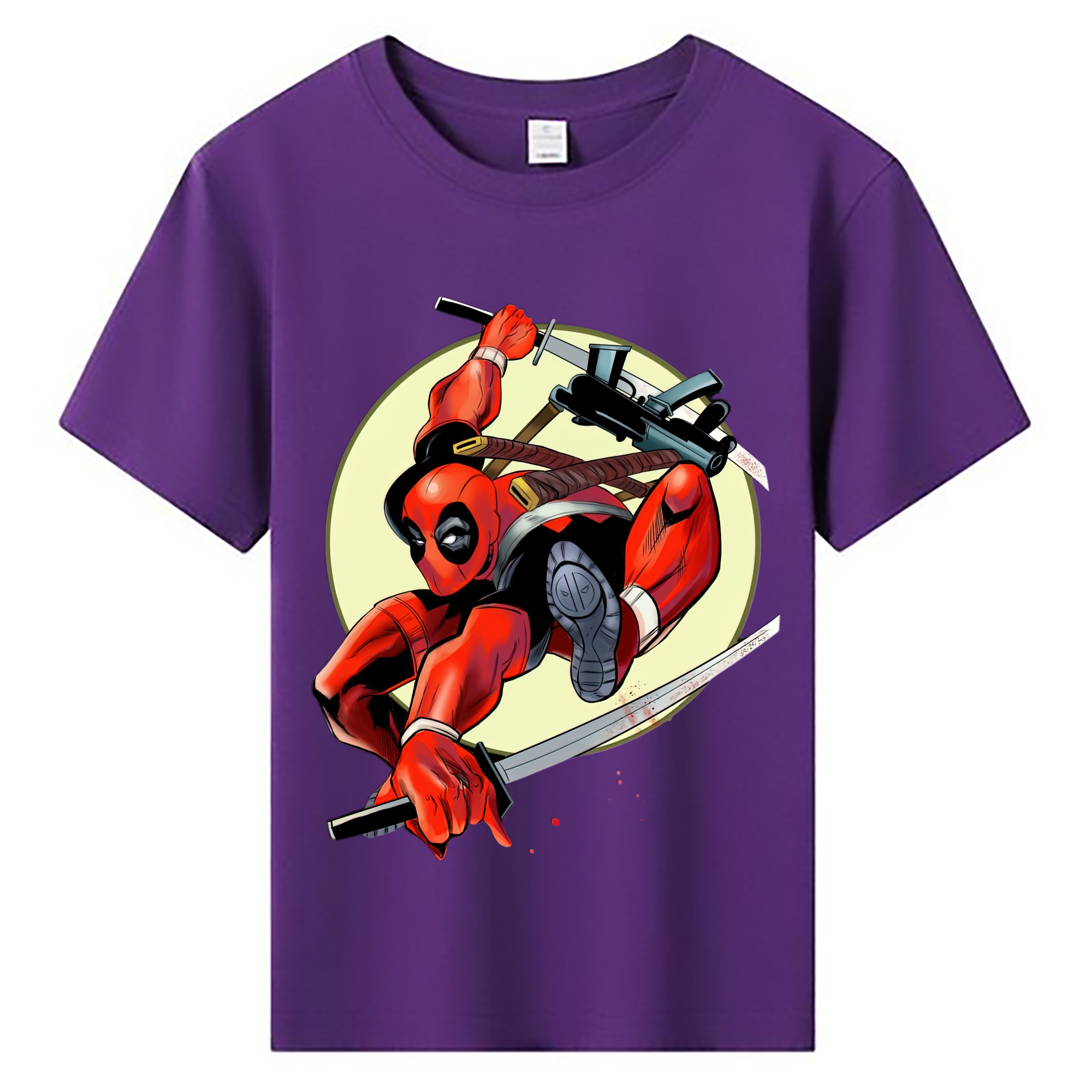 （画像用） Deadpool デッドプール 綿100％キッズTシャツ（フロントプリント）