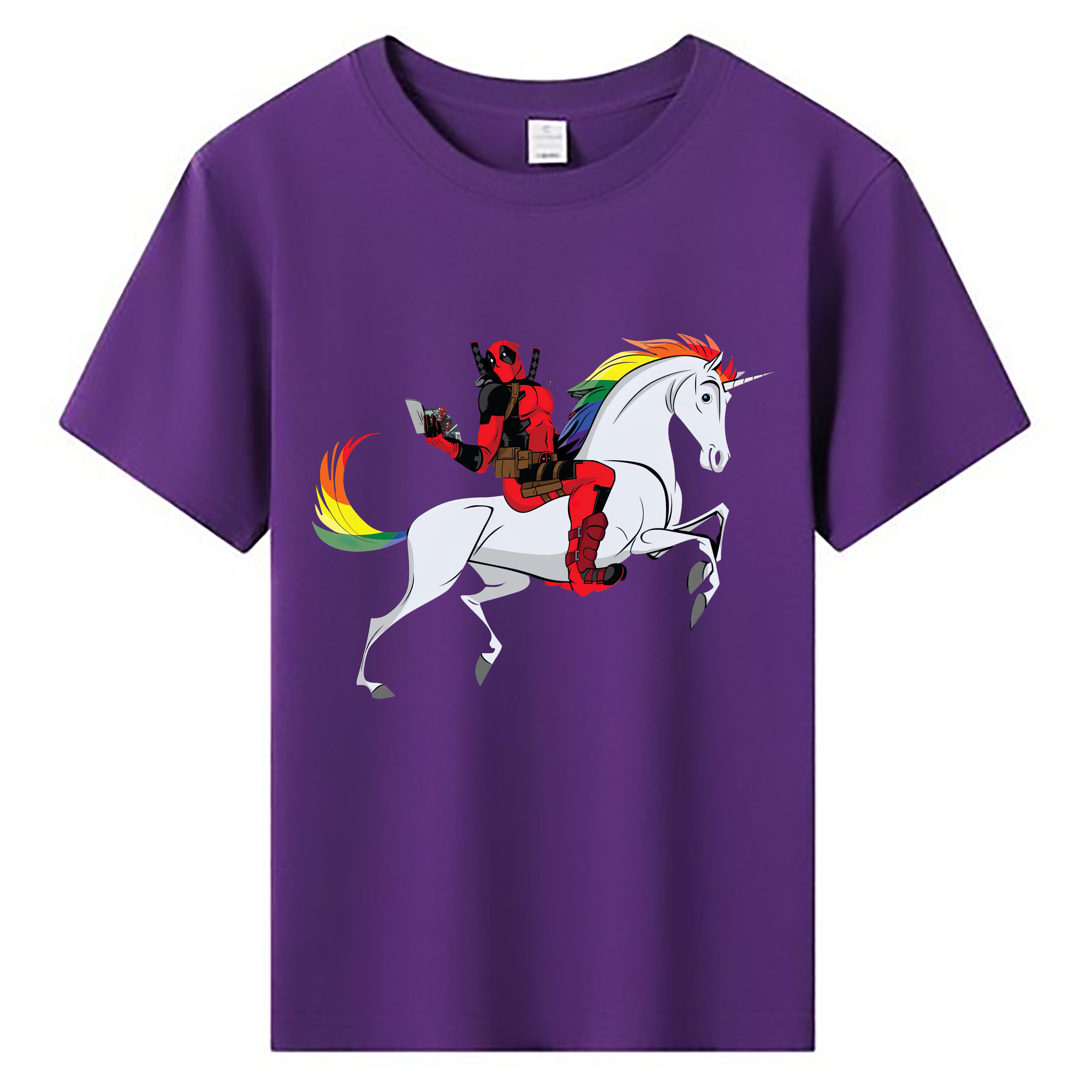 （画像用） Deadpool デッドプール 綿100％キッズTシャツ（フロントプリント）