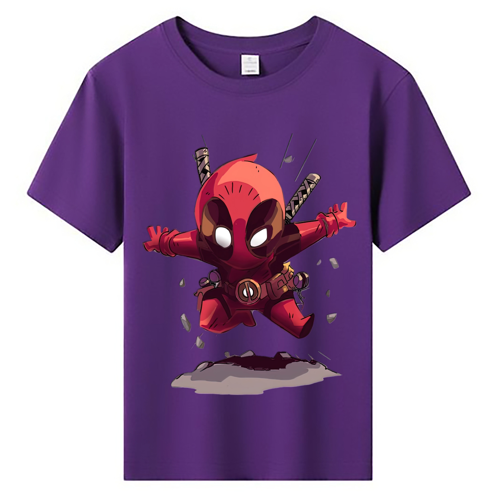 （画像用） Deadpool デッドプール 綿100％キッズTシャツ（フロントプリント）