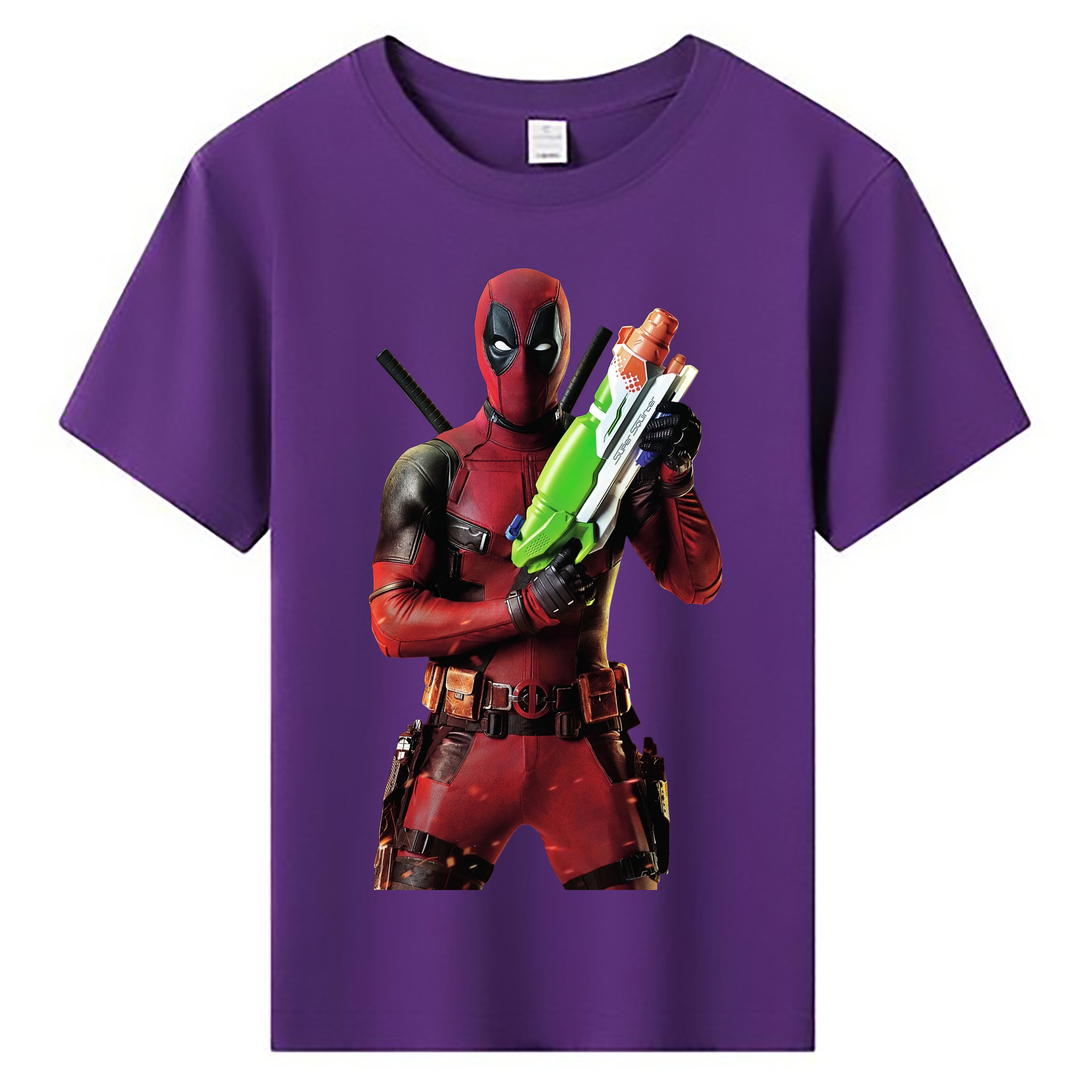（画像用） Deadpool デッドプール 綿100％キッズTシャツ（フロントプリント）