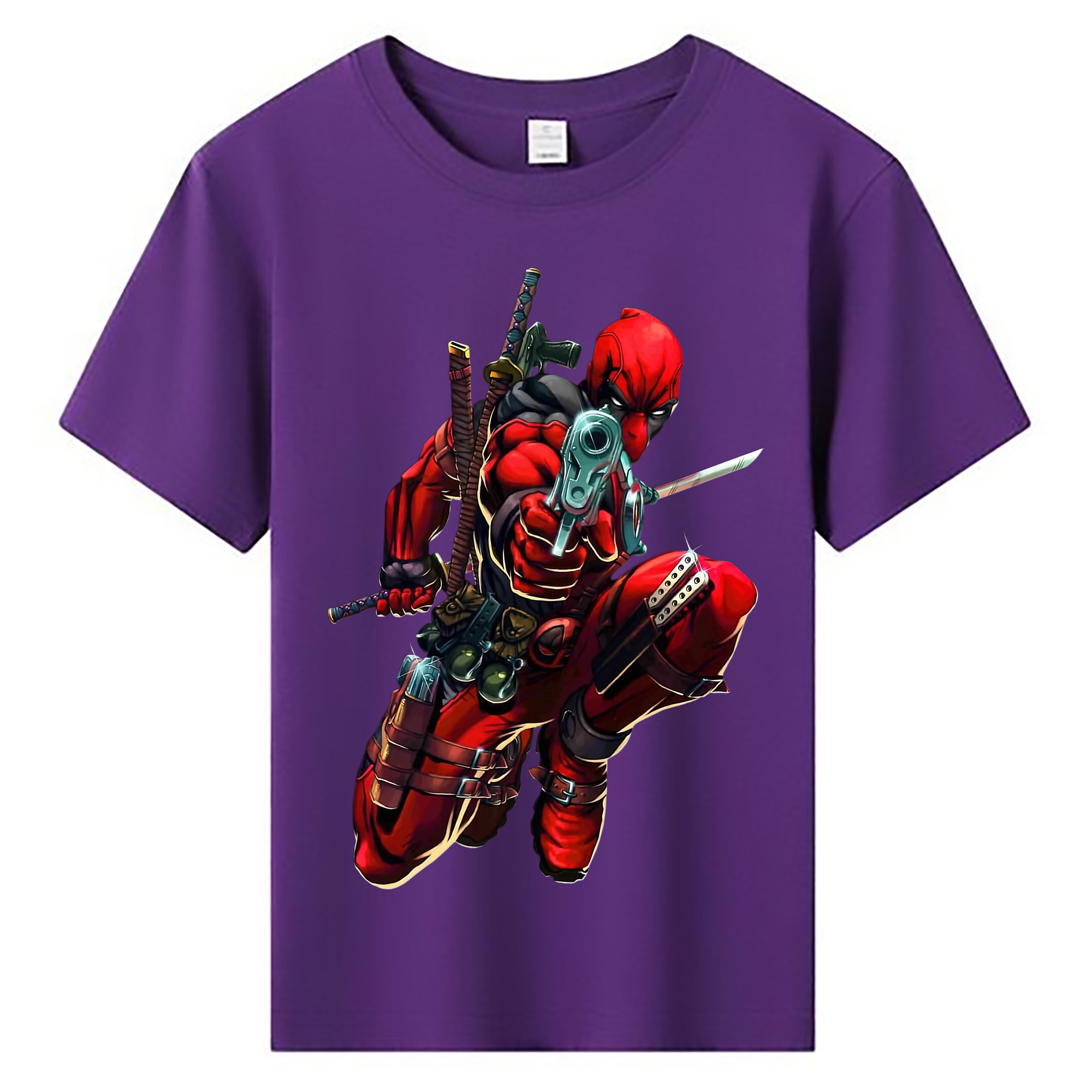 （画像用） Deadpool デッドプール 綿100％キッズTシャツ（フロントプリント）