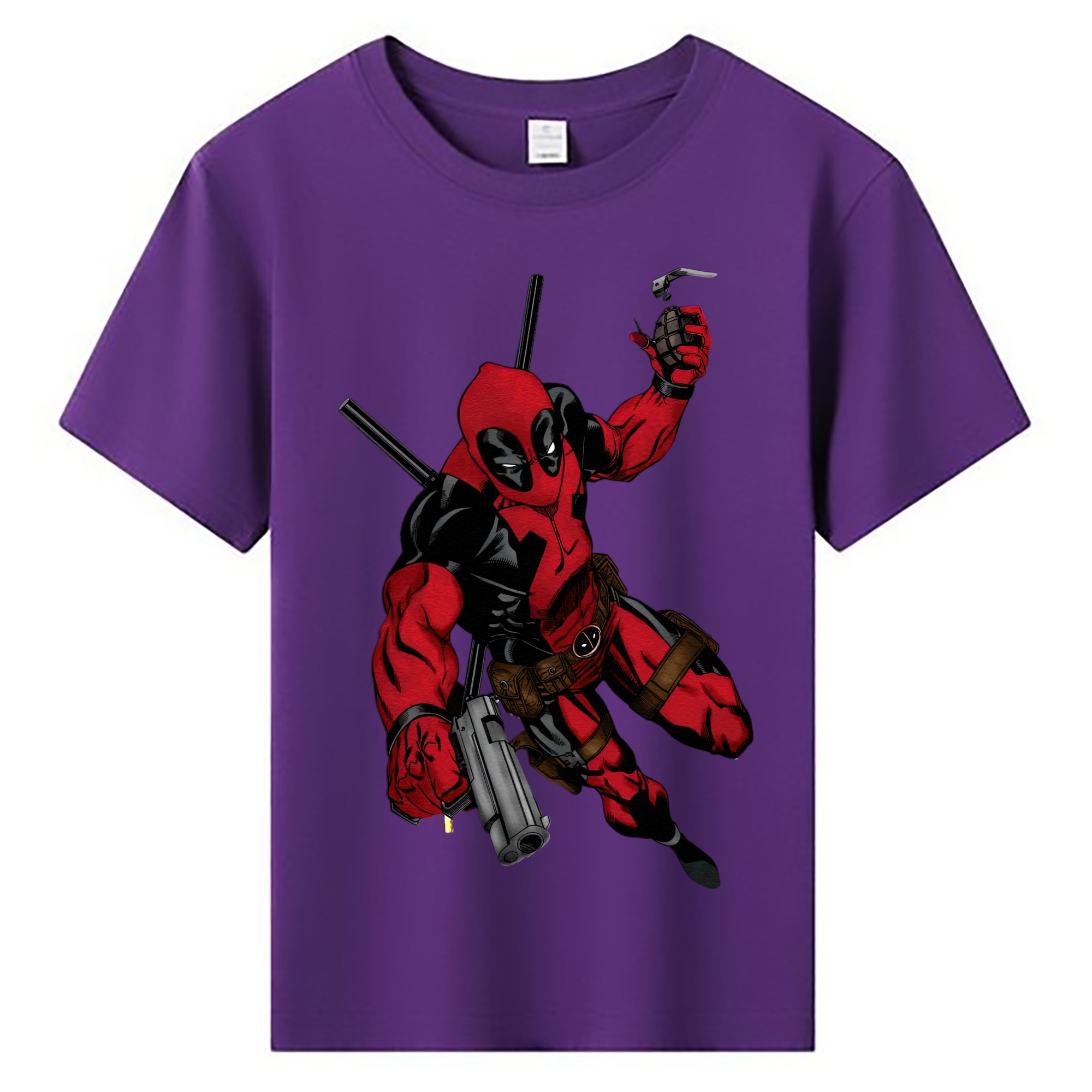 （画像用） Deadpool デッドプール 綿100％キッズTシャツ（フロントプリント）