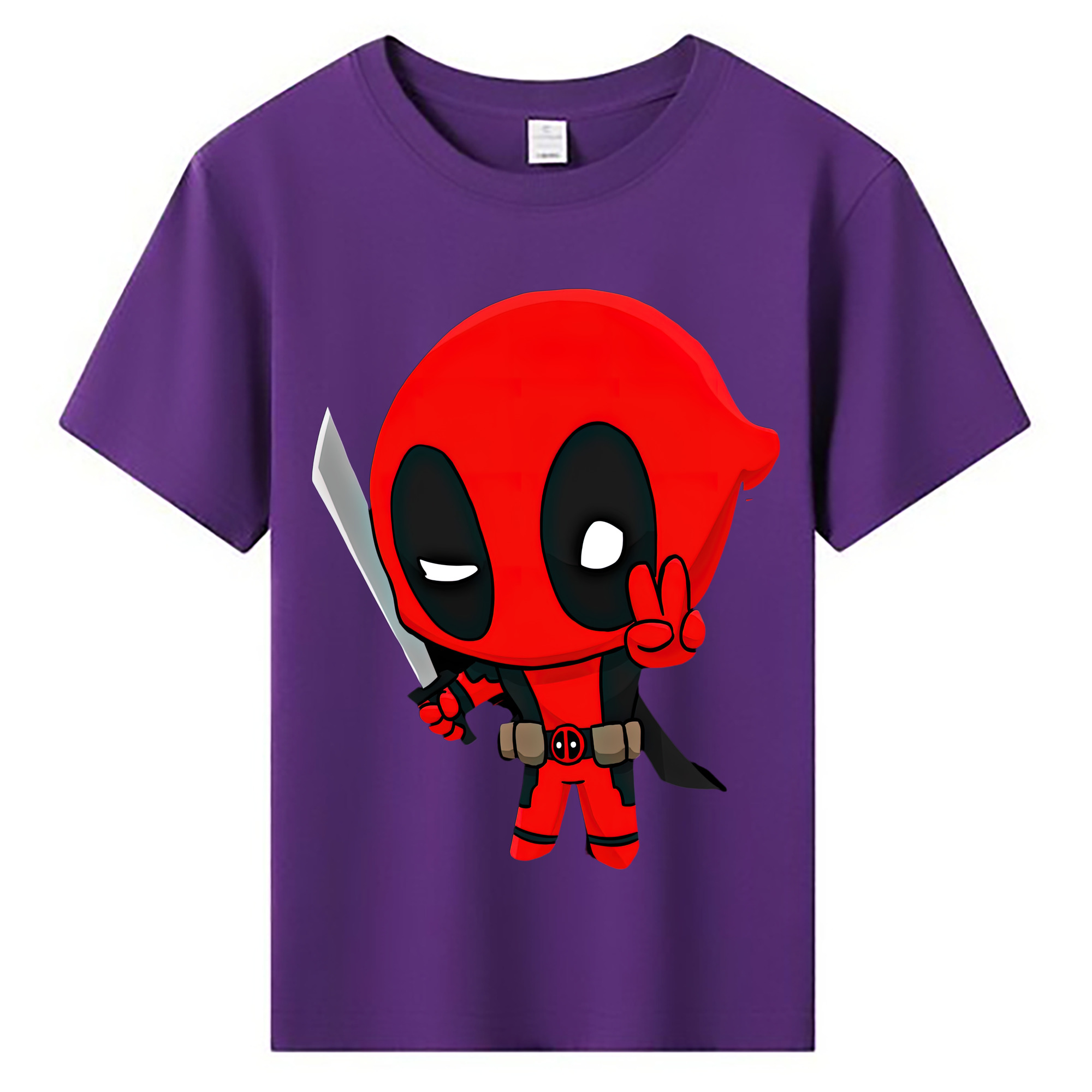 （画像用） Deadpool デッドプール 綿100％キッズTシャツ（フロントプリント）