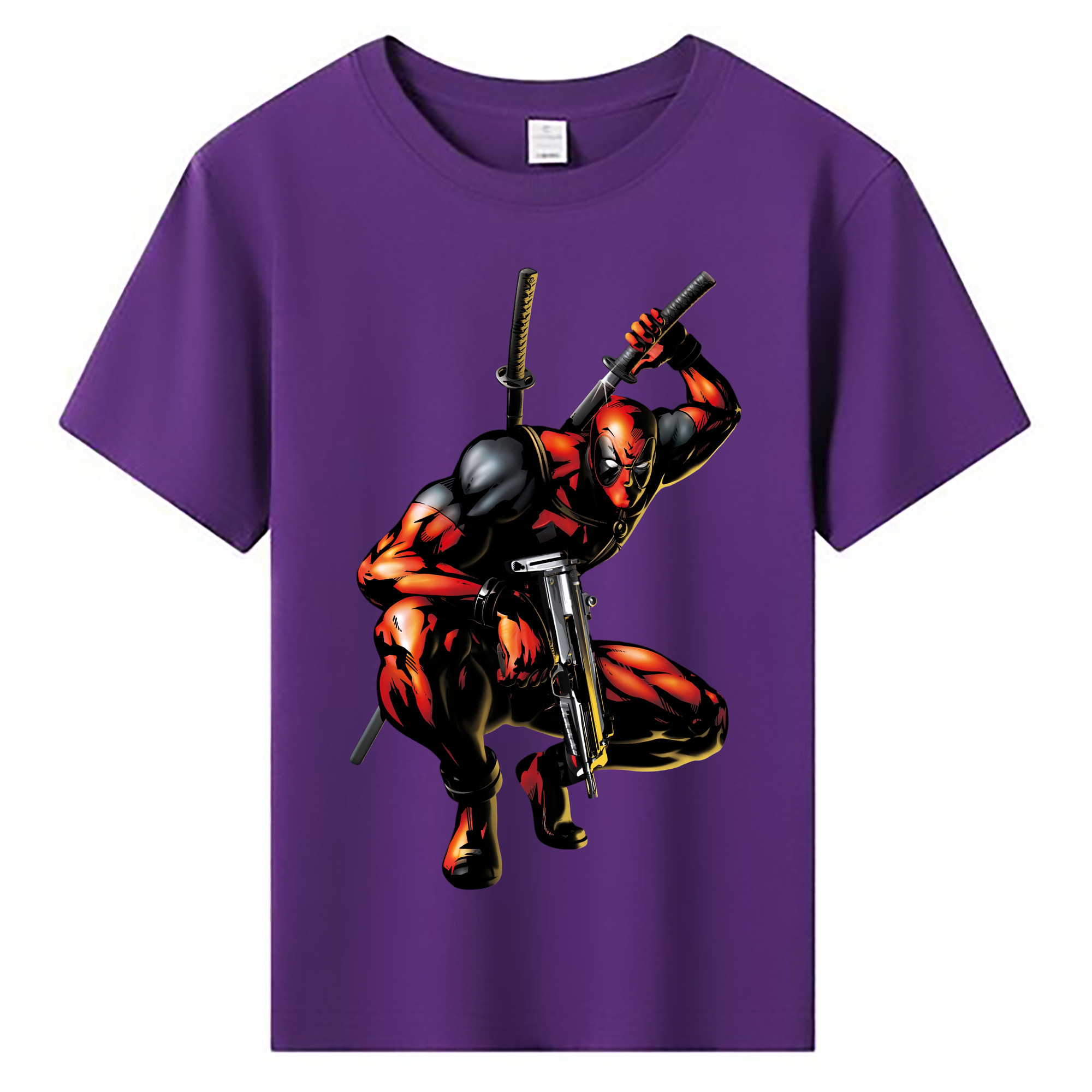（画像用） Deadpool デッドプール 綿100％キッズTシャツ（フロントプリント）
