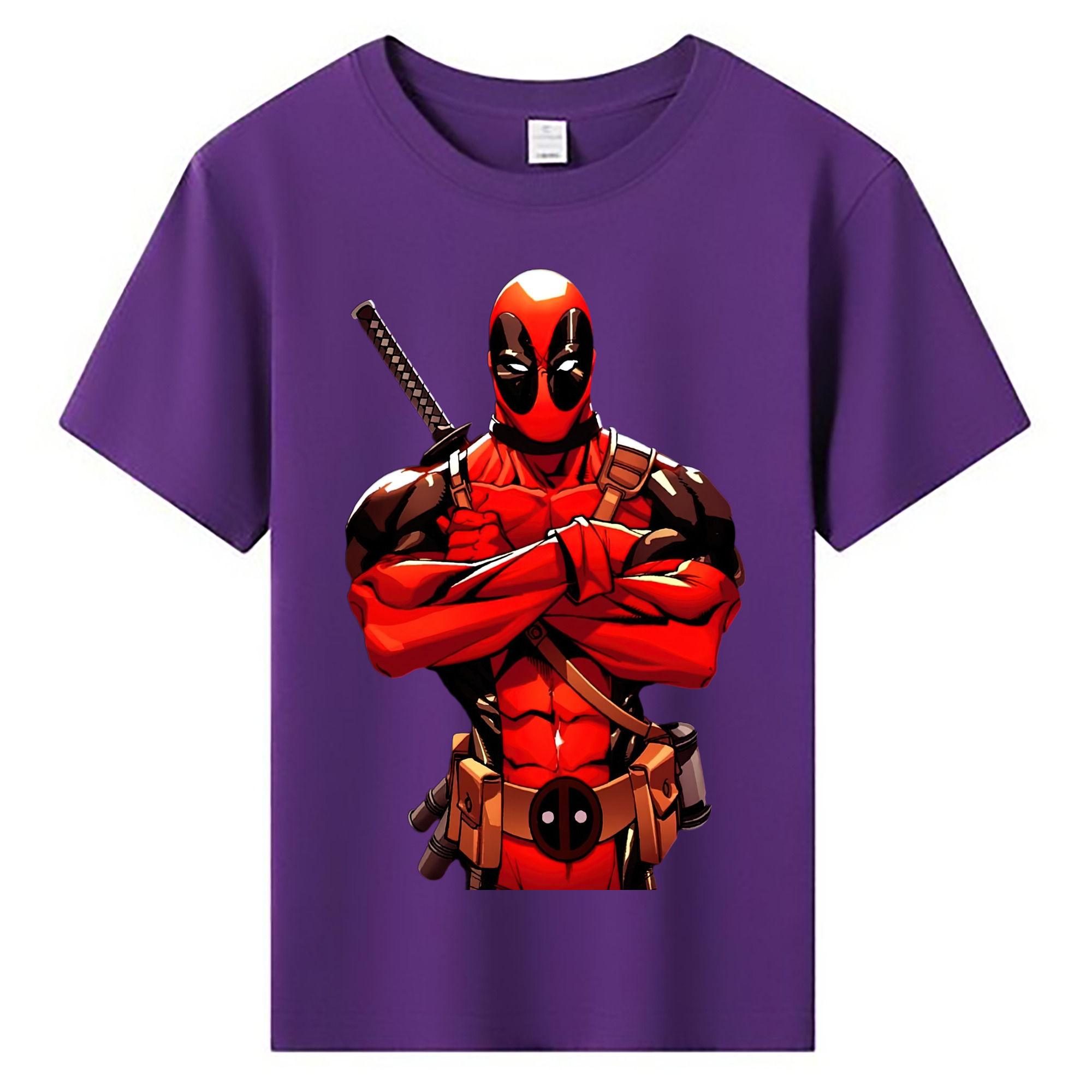 （画像用） Deadpool デッドプール 綿100％キッズTシャツ（フロントプリント）