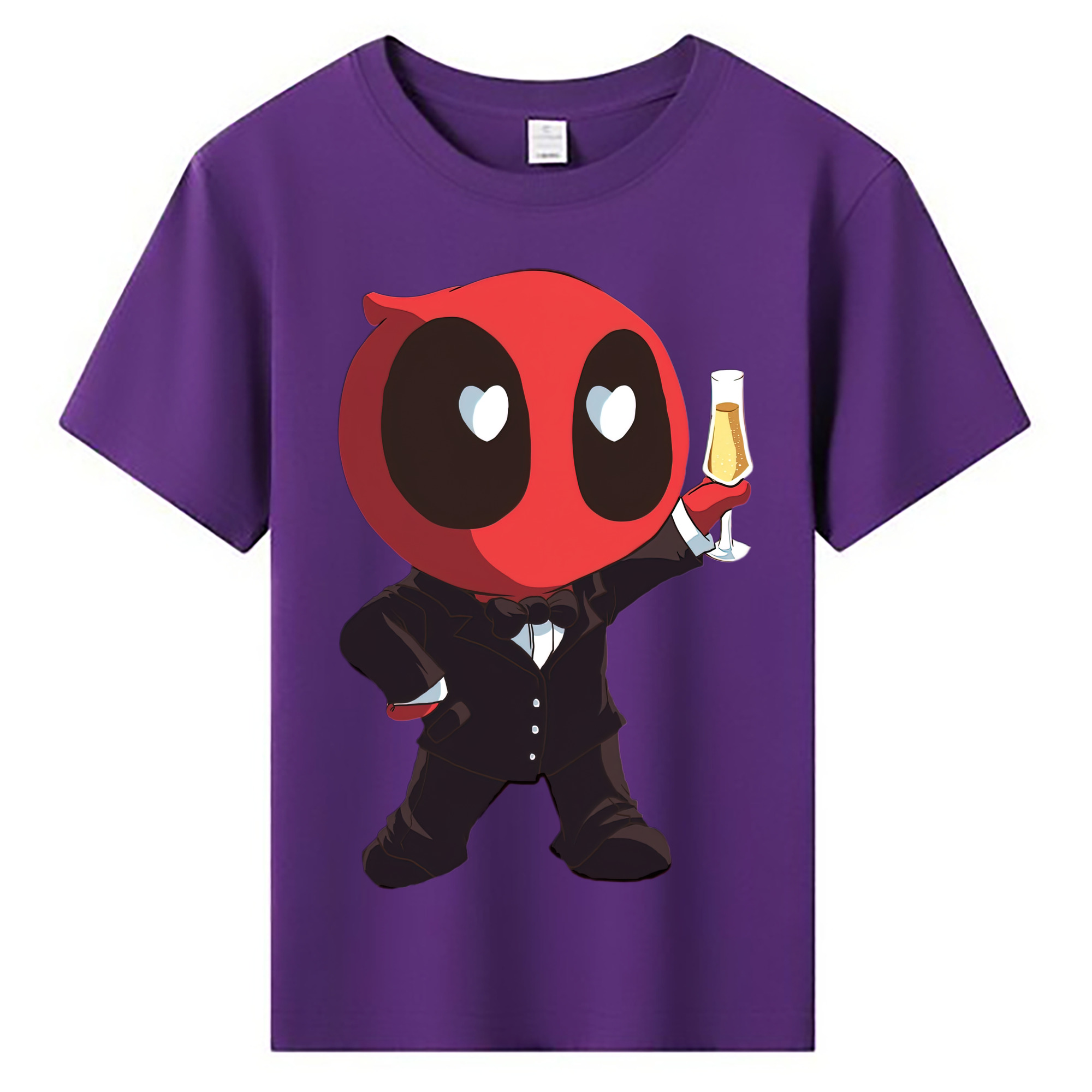 （画像用） Deadpool デッドプール 綿100％キッズTシャツ（フロントプリント）