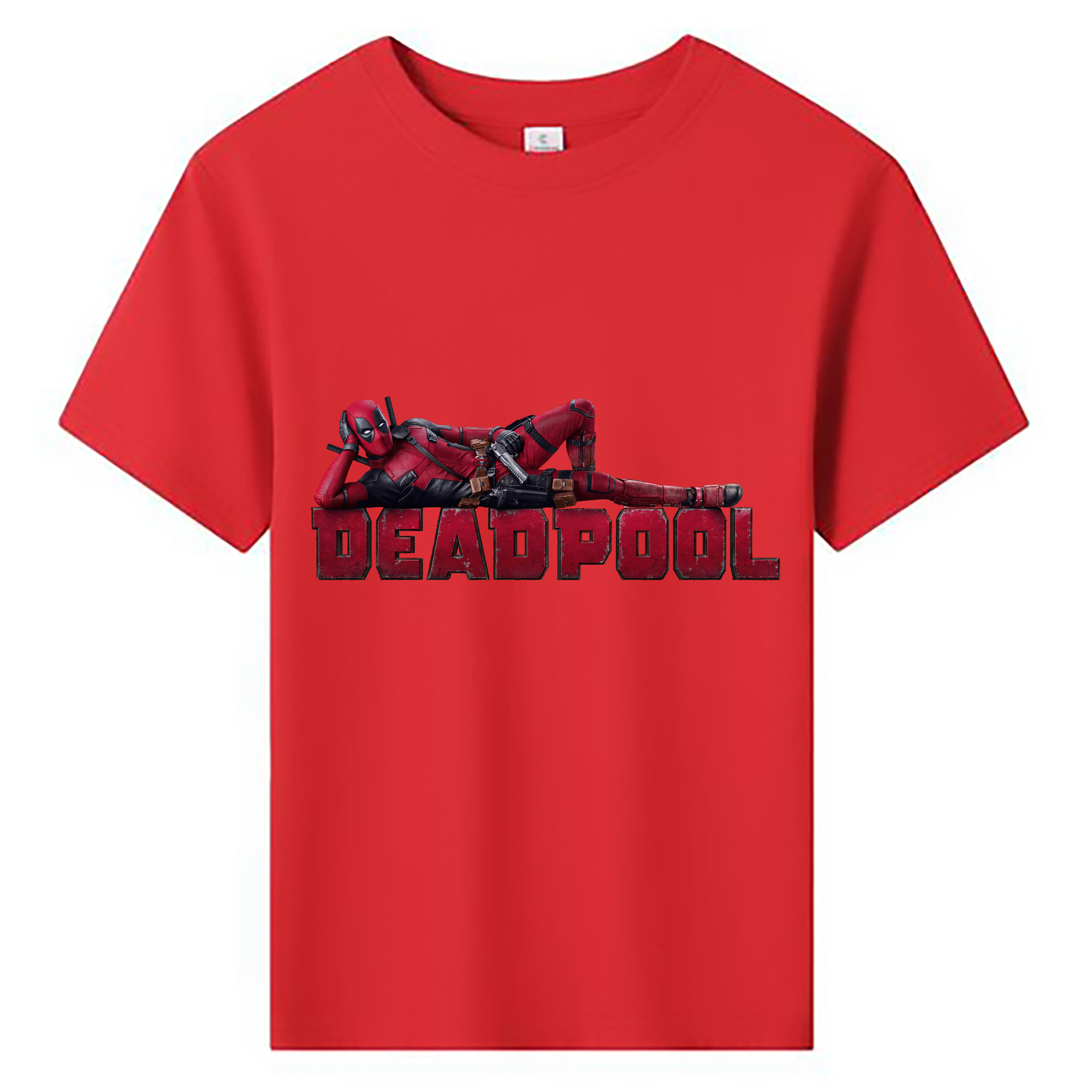 （画像用） Deadpool デッドプール 綿100％キッズTシャツ（フロントプリント）