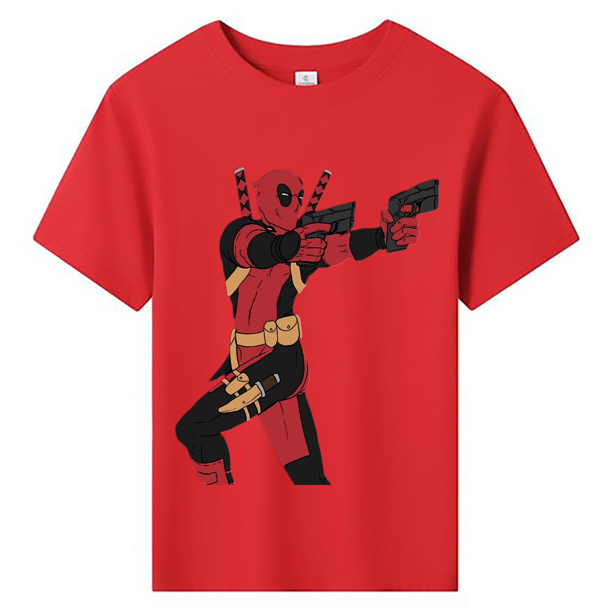 （画像用） Deadpool デッドプール 綿100％キッズTシャツ（フロントプリント）