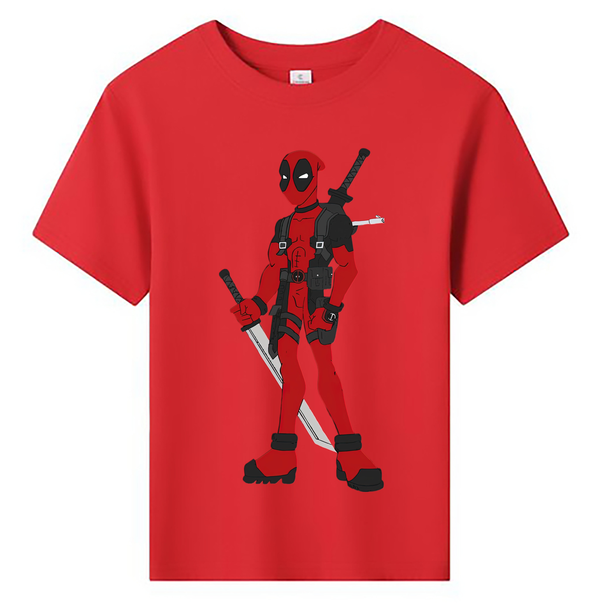 （画像用） Deadpool デッドプール 綿100％キッズTシャツ（フロントプリント）