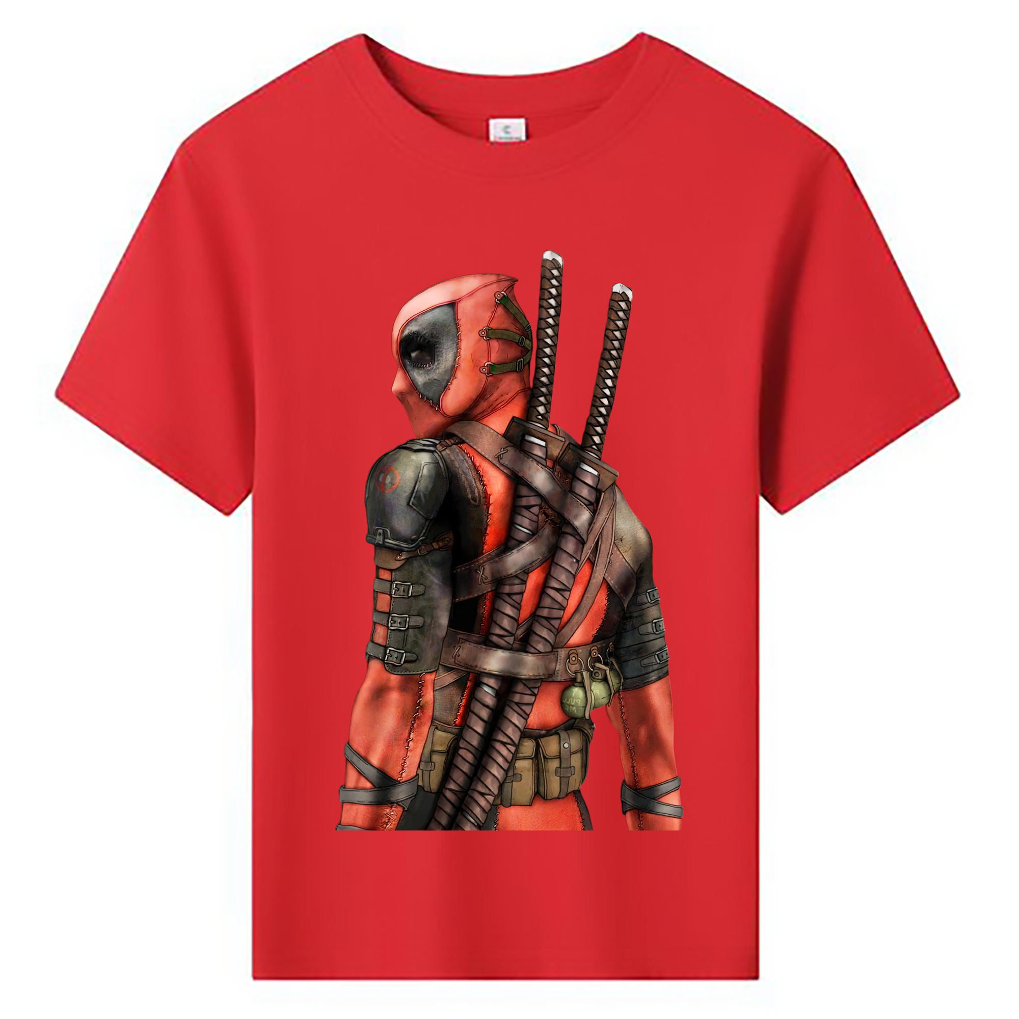 （画像用） Deadpool デッドプール 綿100％キッズTシャツ（フロントプリント）