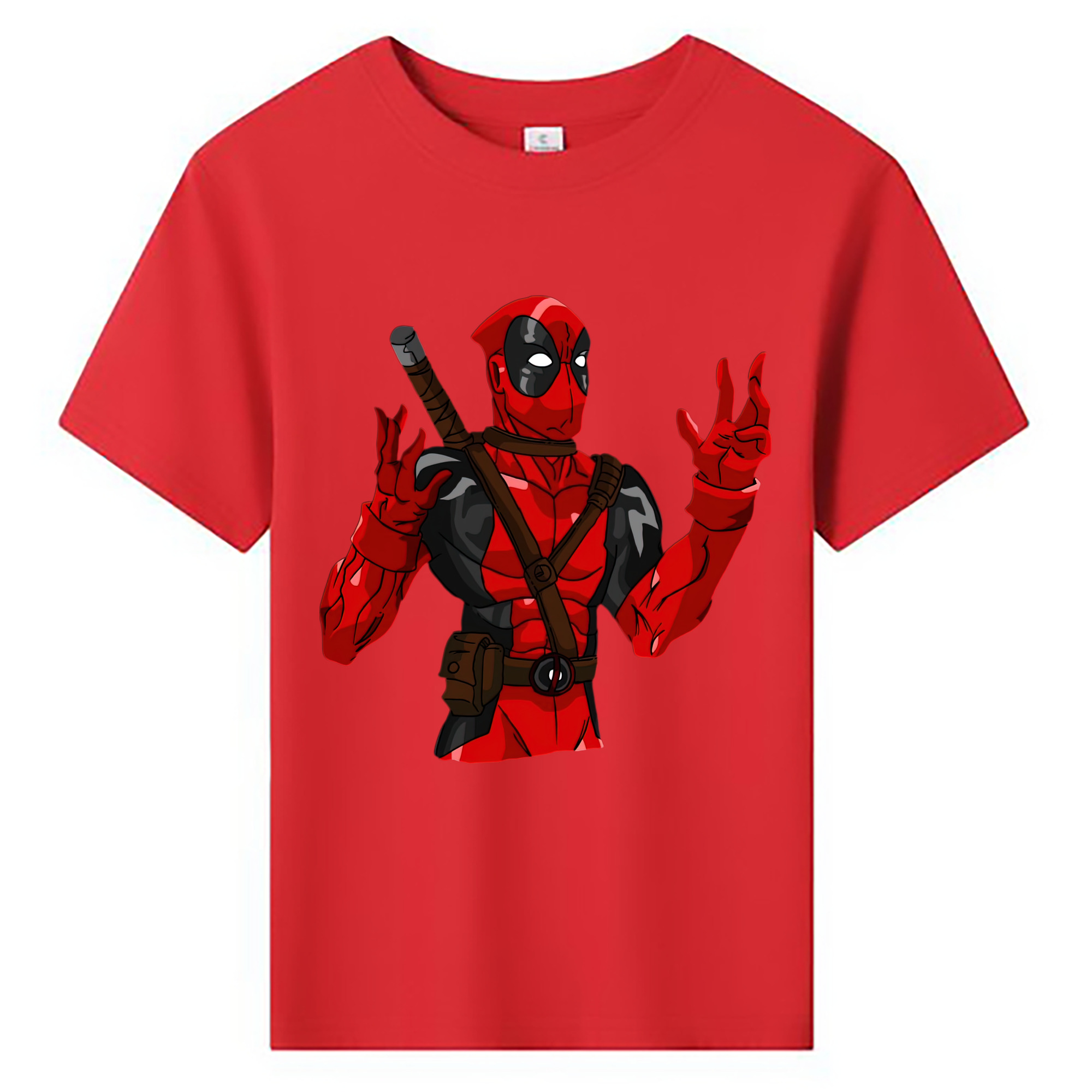（画像用） Deadpool デッドプール 綿100％キッズTシャツ（フロントプリント）