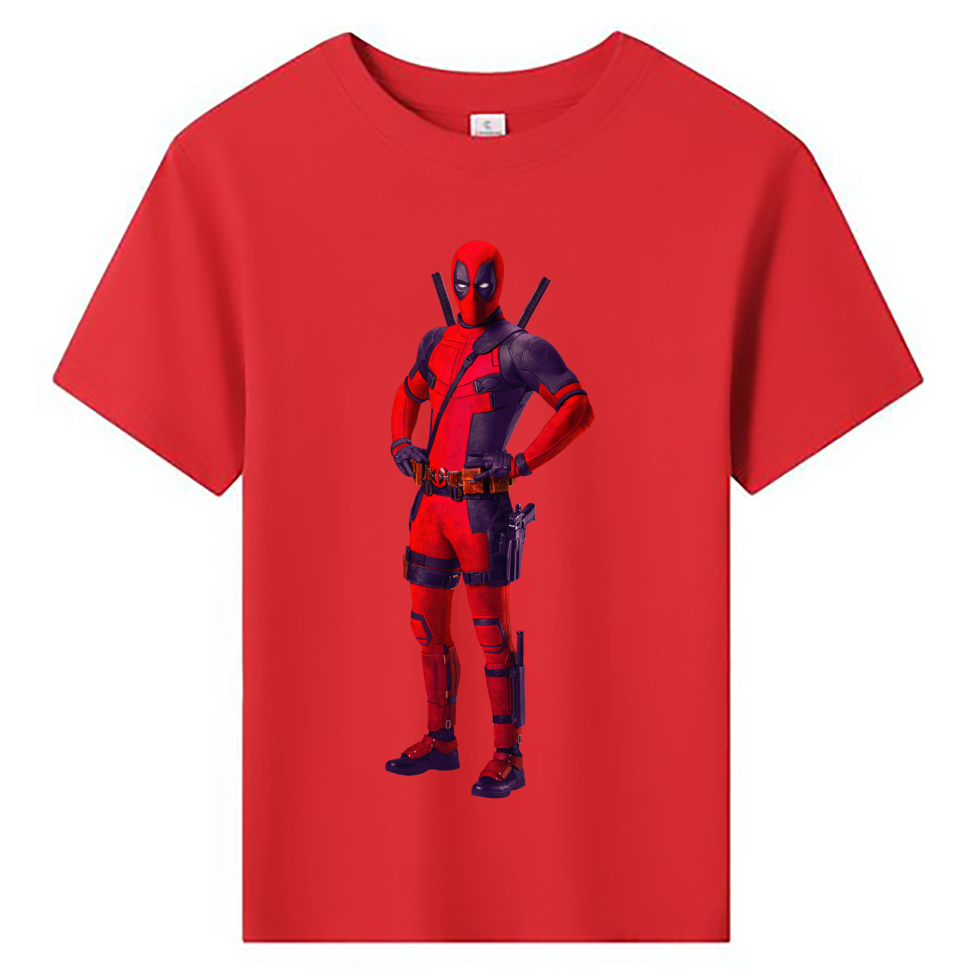 （画像用） Deadpool デッドプール 綿100％キッズTシャツ（フロントプリント）