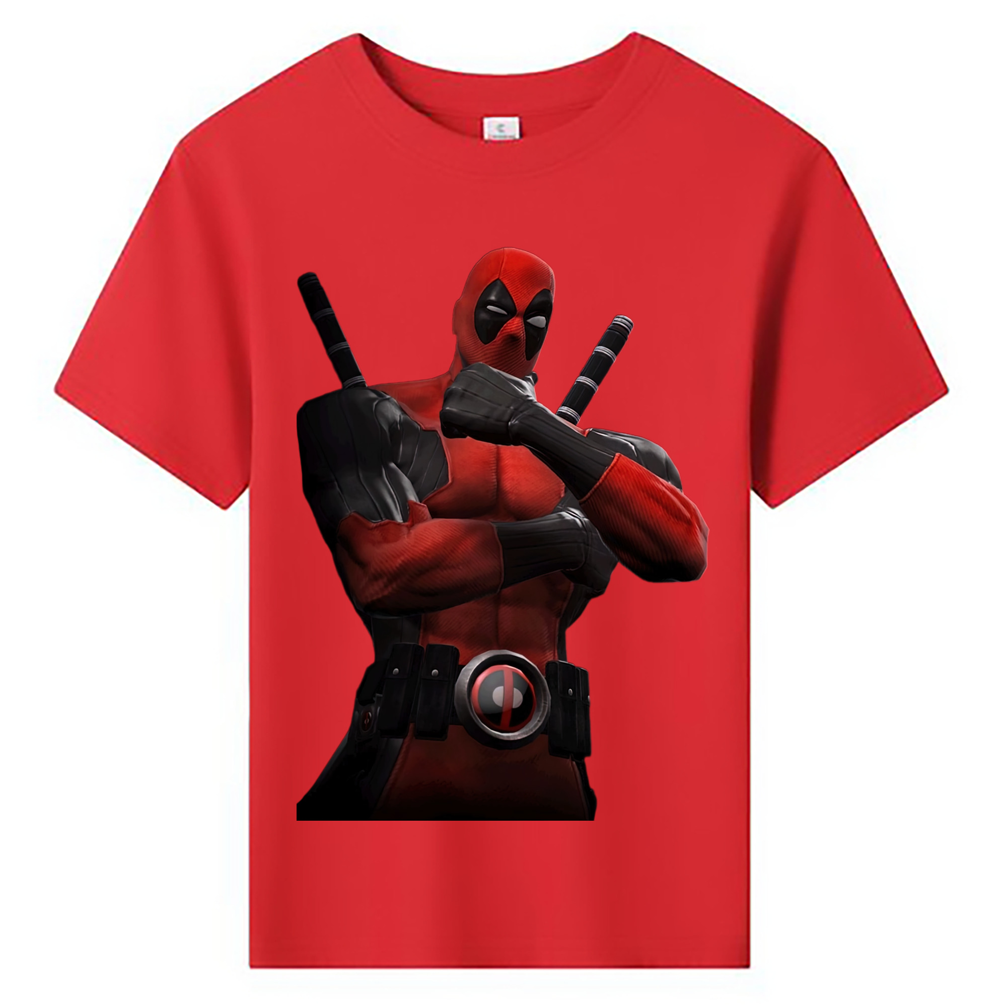 （画像用） Deadpool デッドプール 綿100％キッズTシャツ（フロントプリント）