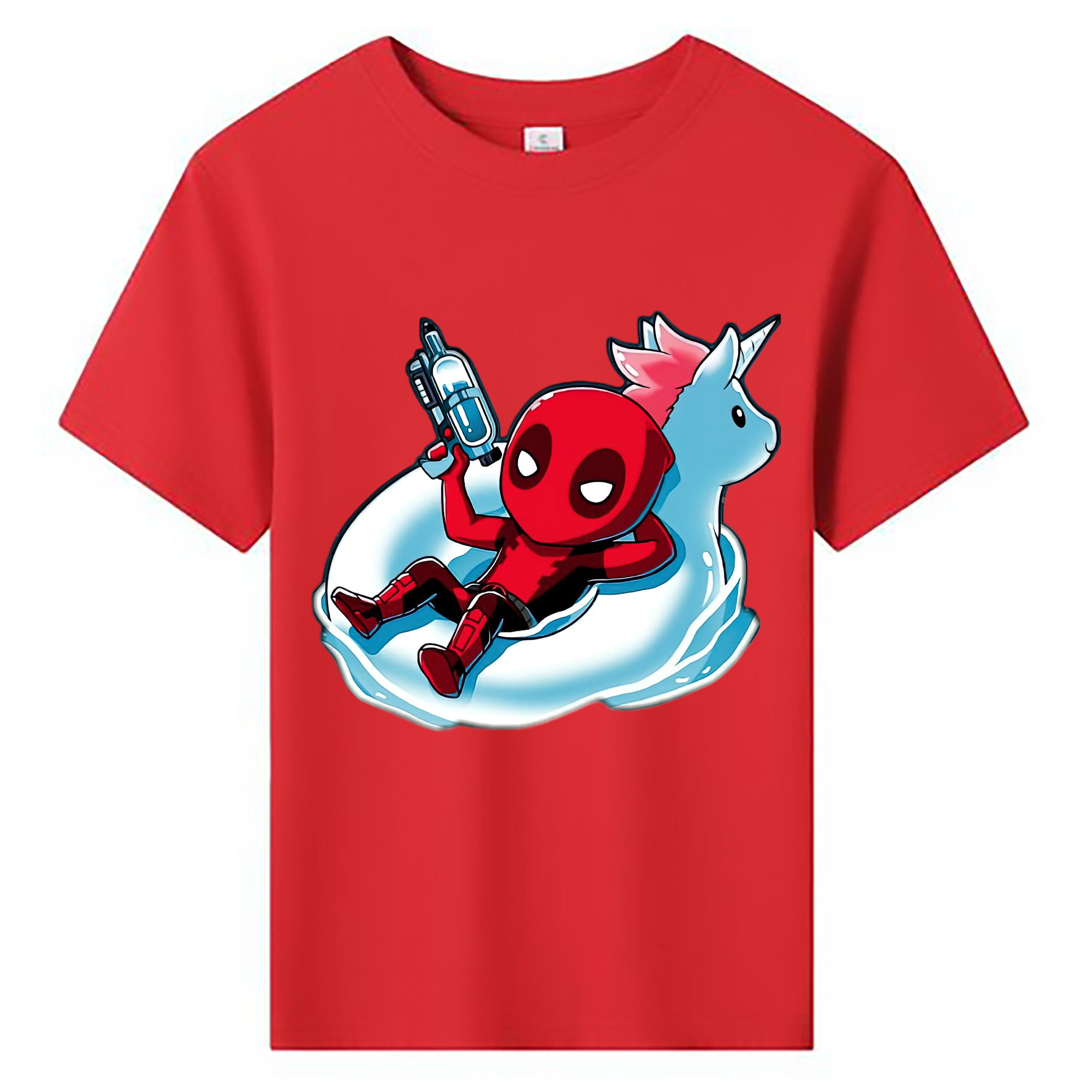 （画像用） Deadpool デッドプール 綿100％キッズTシャツ（フロントプリント）