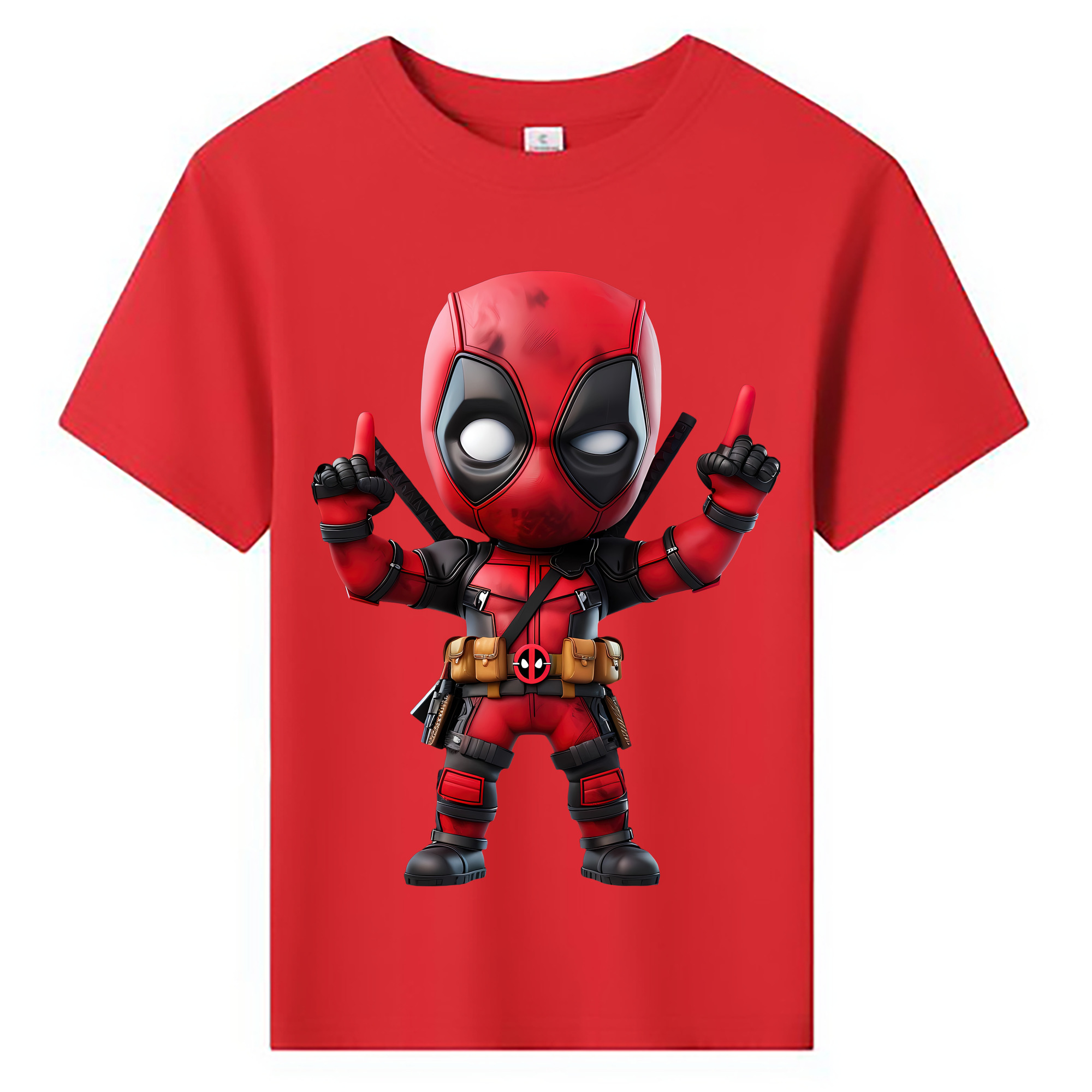 （画像用） Deadpool デッドプール 綿100％キッズTシャツ（フロントプリント）