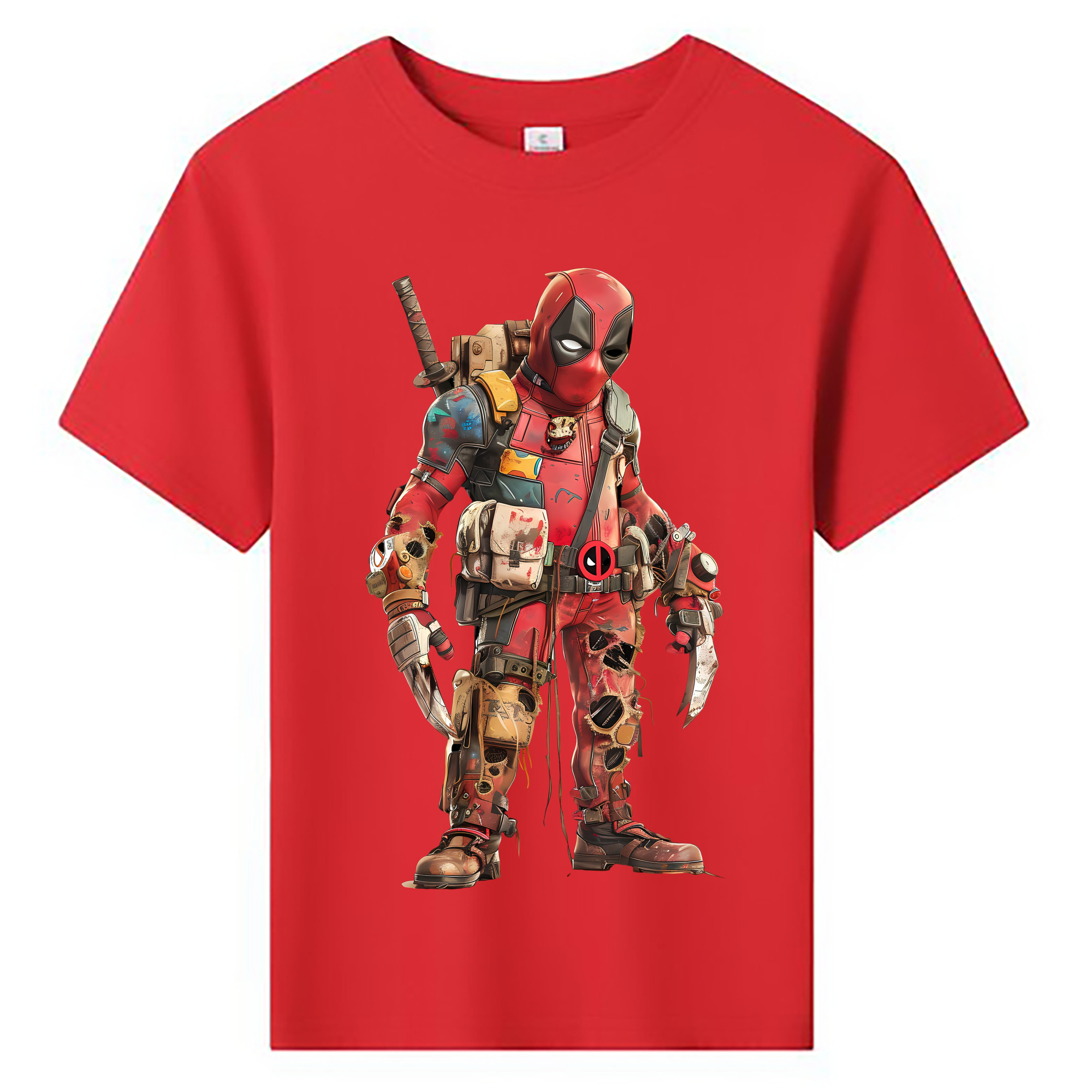 （画像用） Deadpool デッドプール 綿100％キッズTシャツ（フロントプリント）