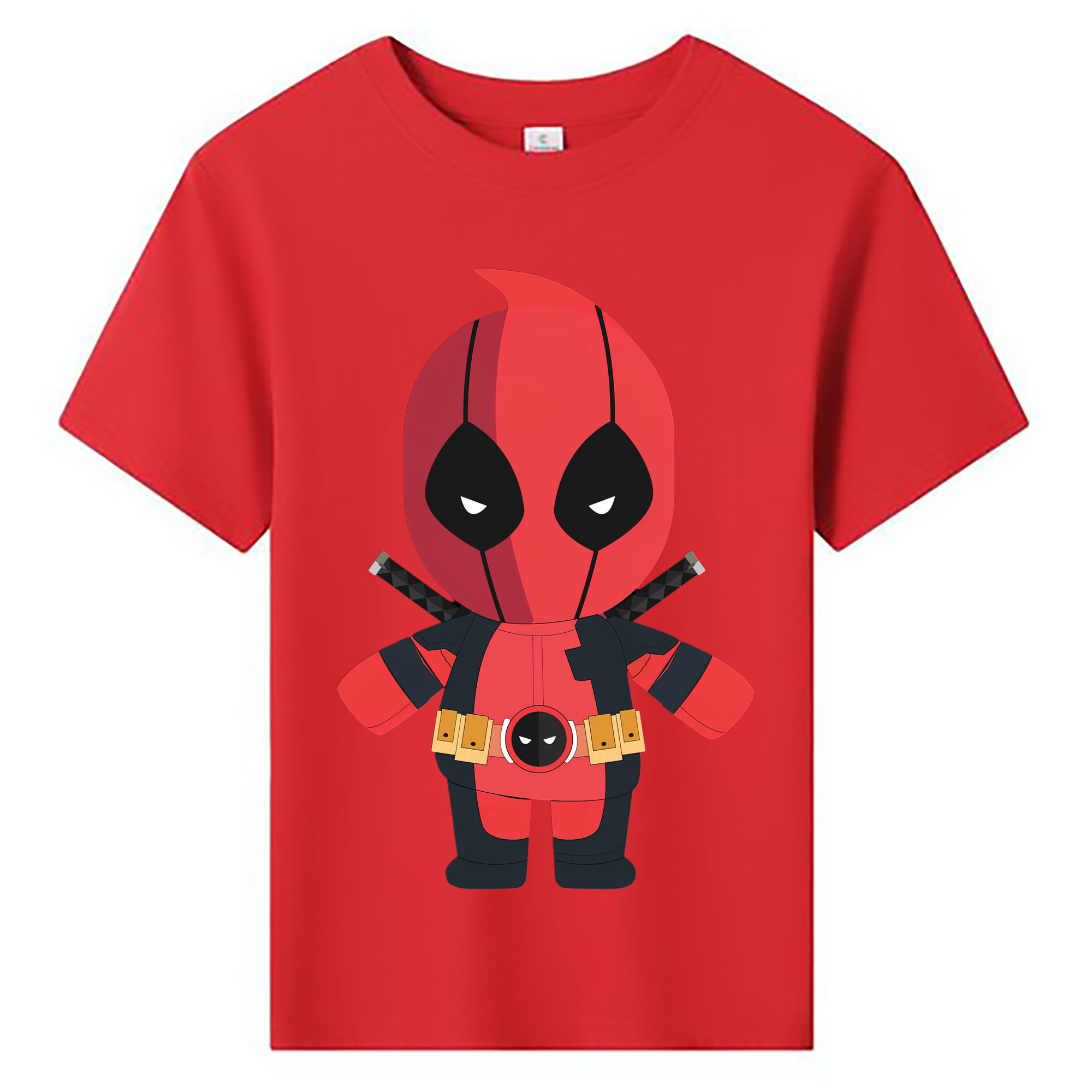 （画像用） Deadpool デッドプール 綿100％キッズTシャツ（フロントプリント）