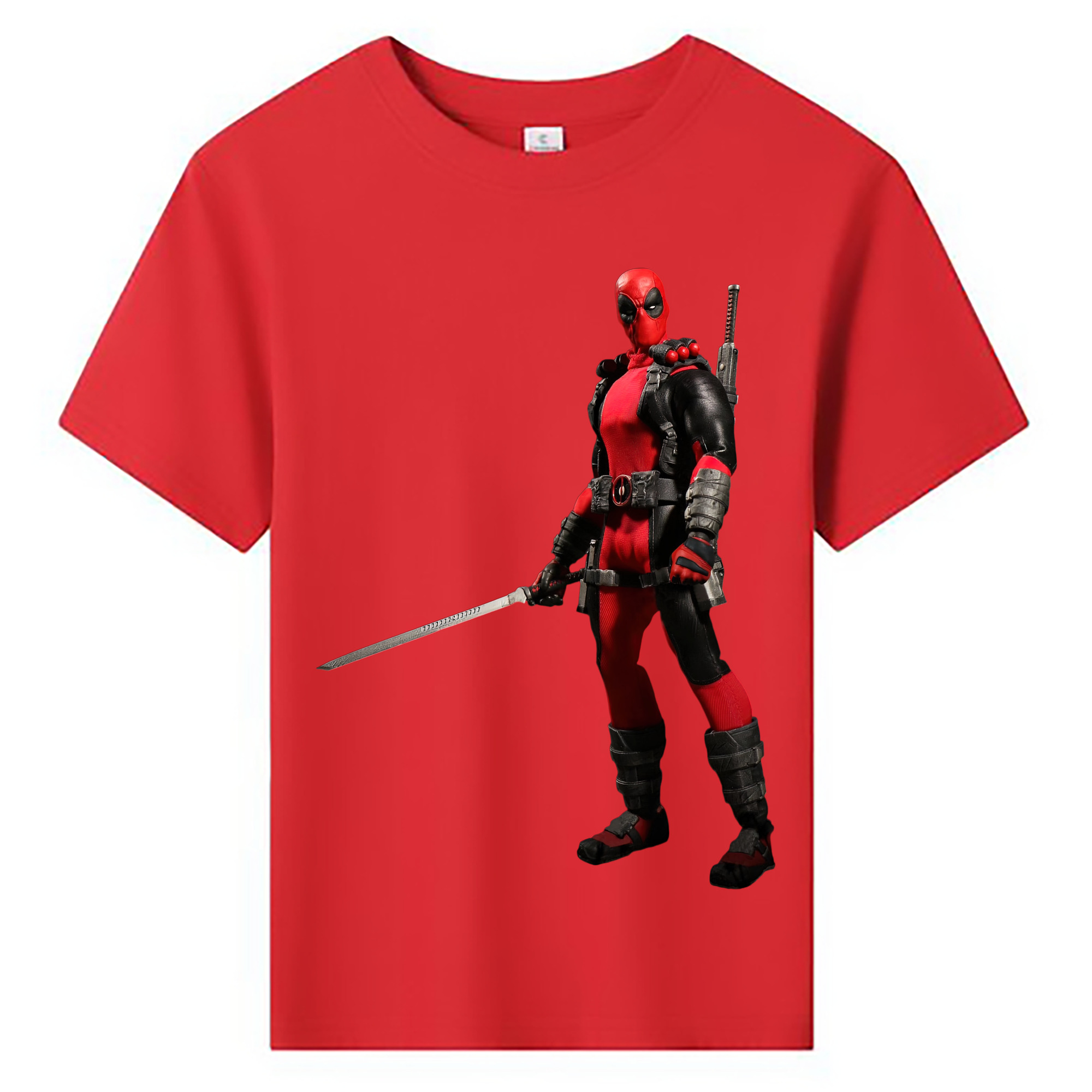（画像用） Deadpool デッドプール 綿100％キッズTシャツ（フロントプリント）