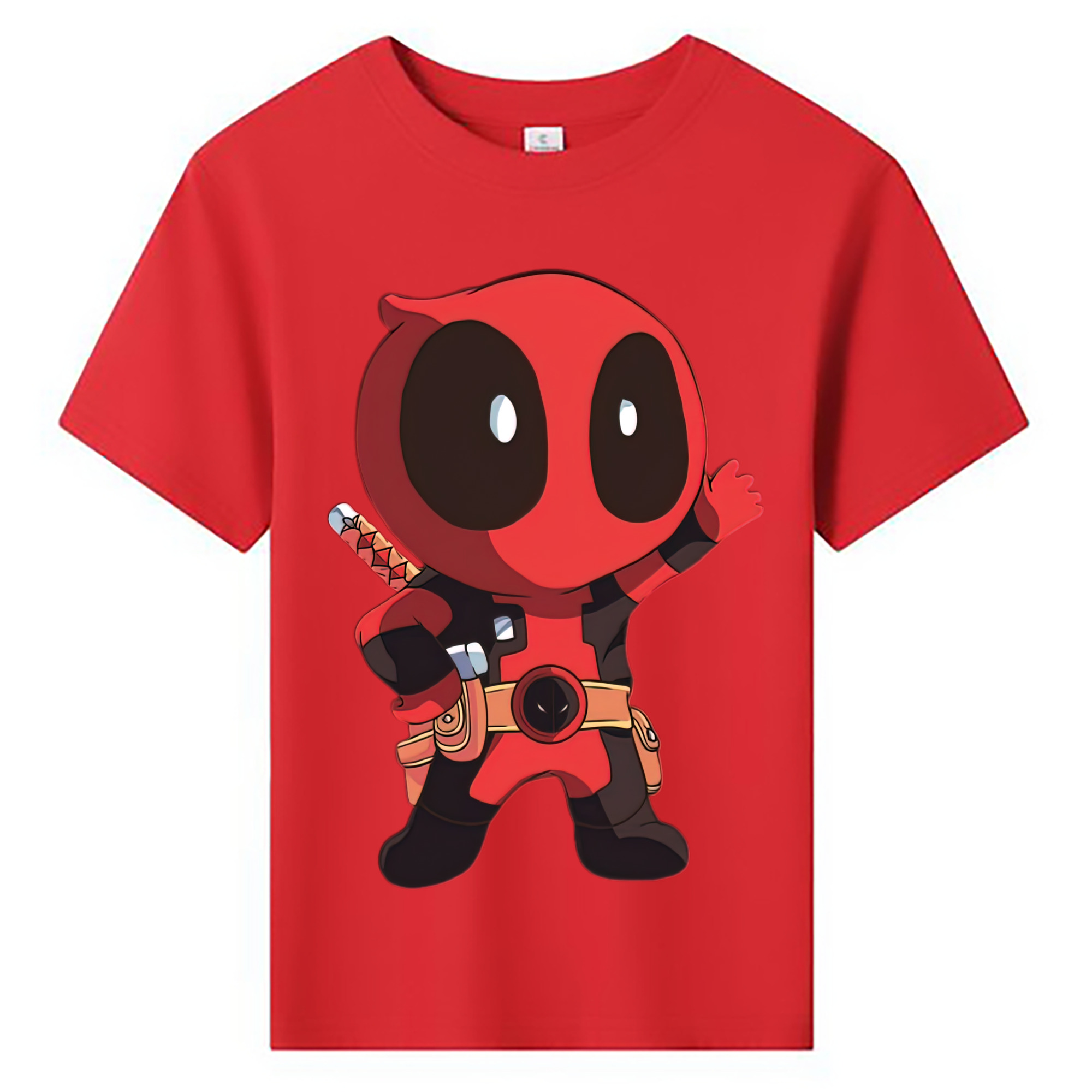 （画像用） Deadpool デッドプール 綿100％キッズTシャツ（フロントプリント）