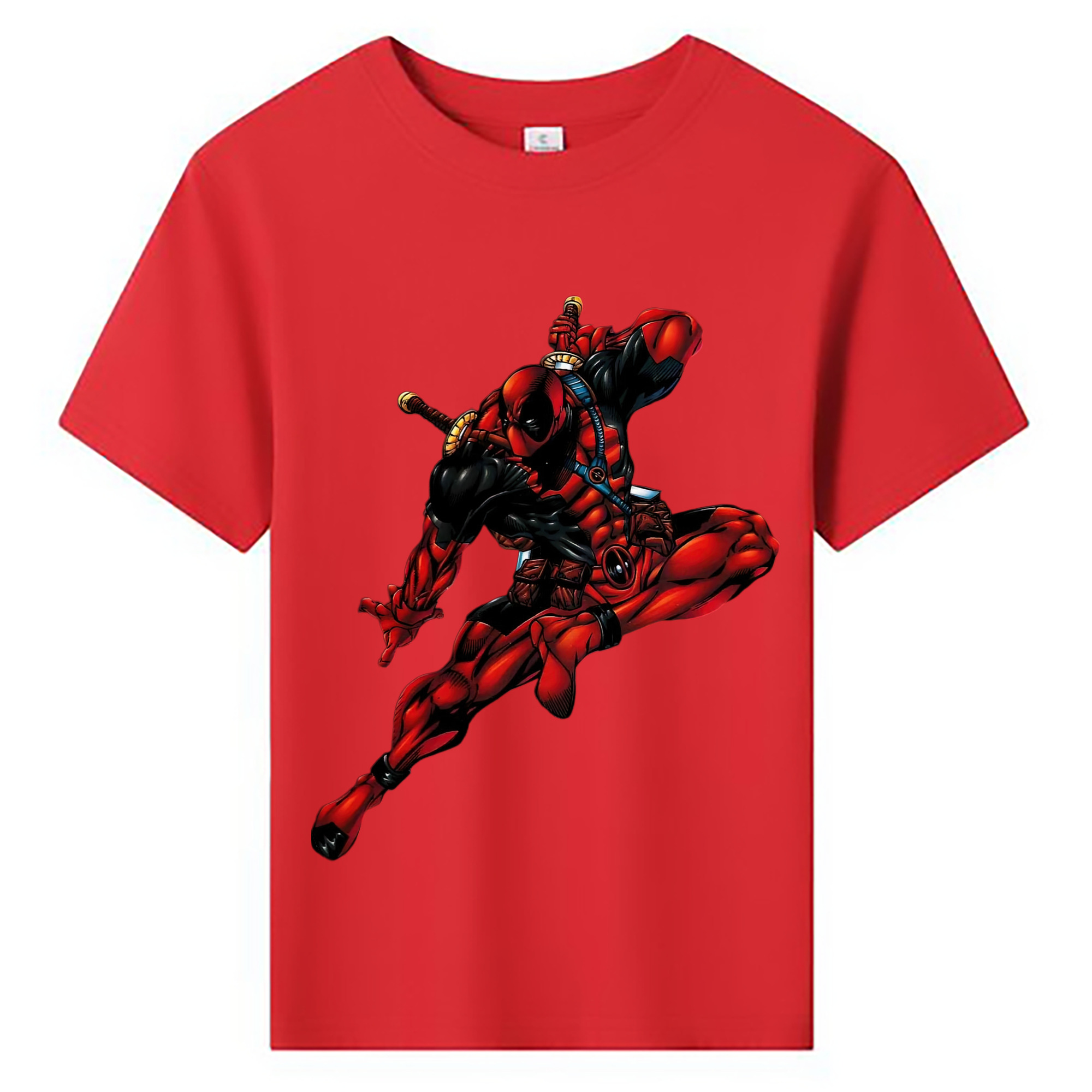 （画像用） Deadpool デッドプール 綿100％キッズTシャツ（フロントプリント）